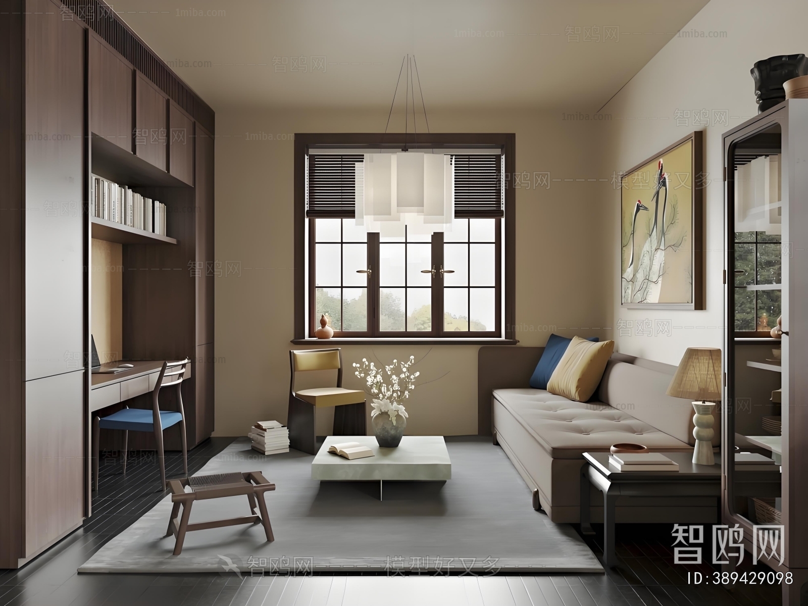 New Chinese Style A Living Room