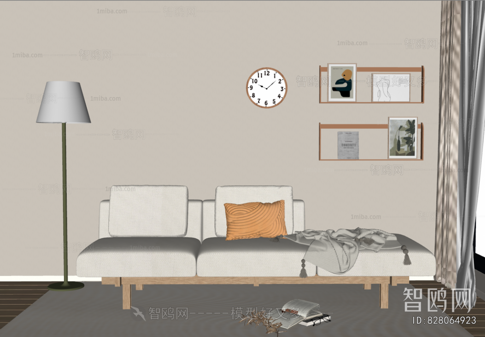 Modern Three-seat Sofa