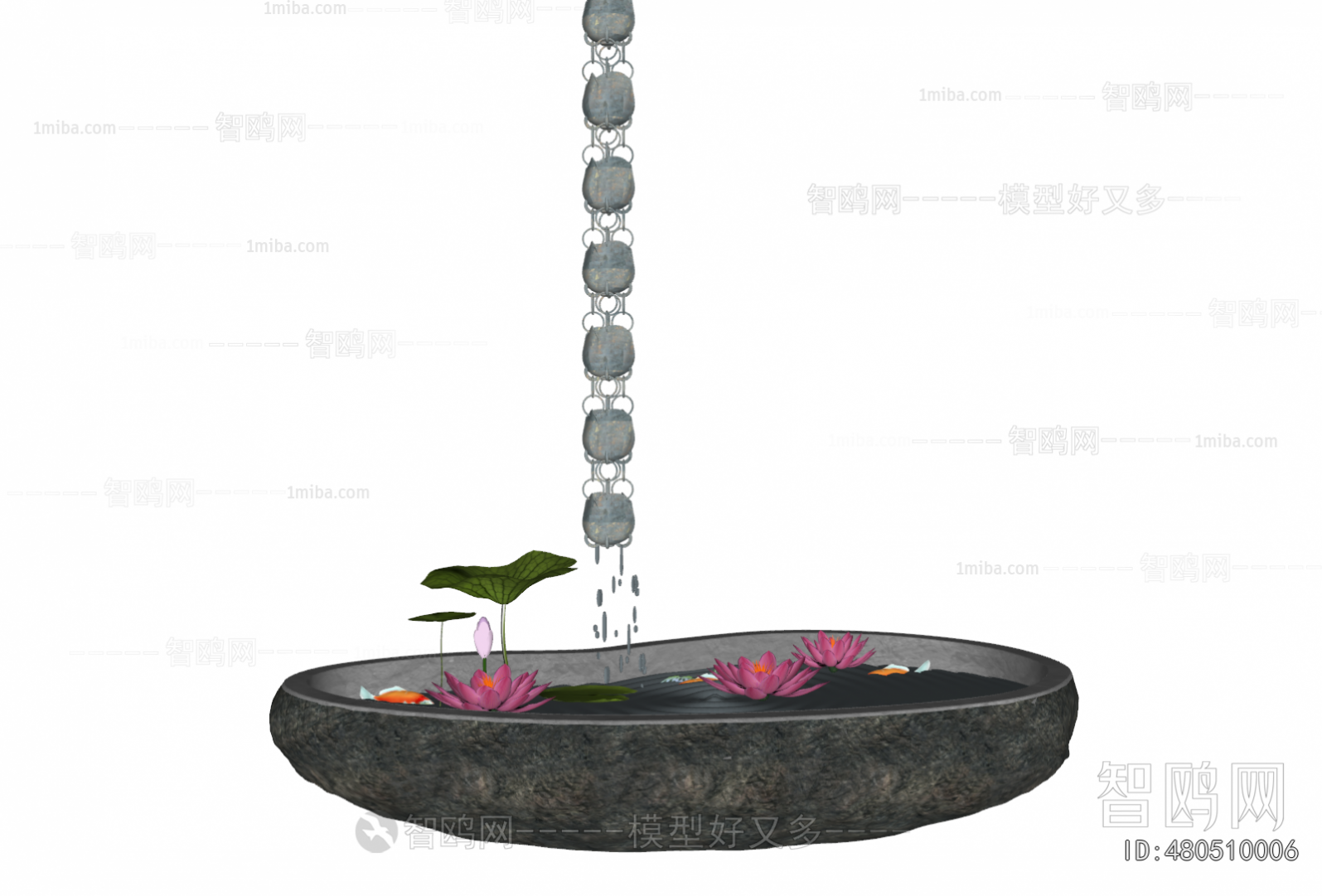 New Chinese Style Rockery Waterscape