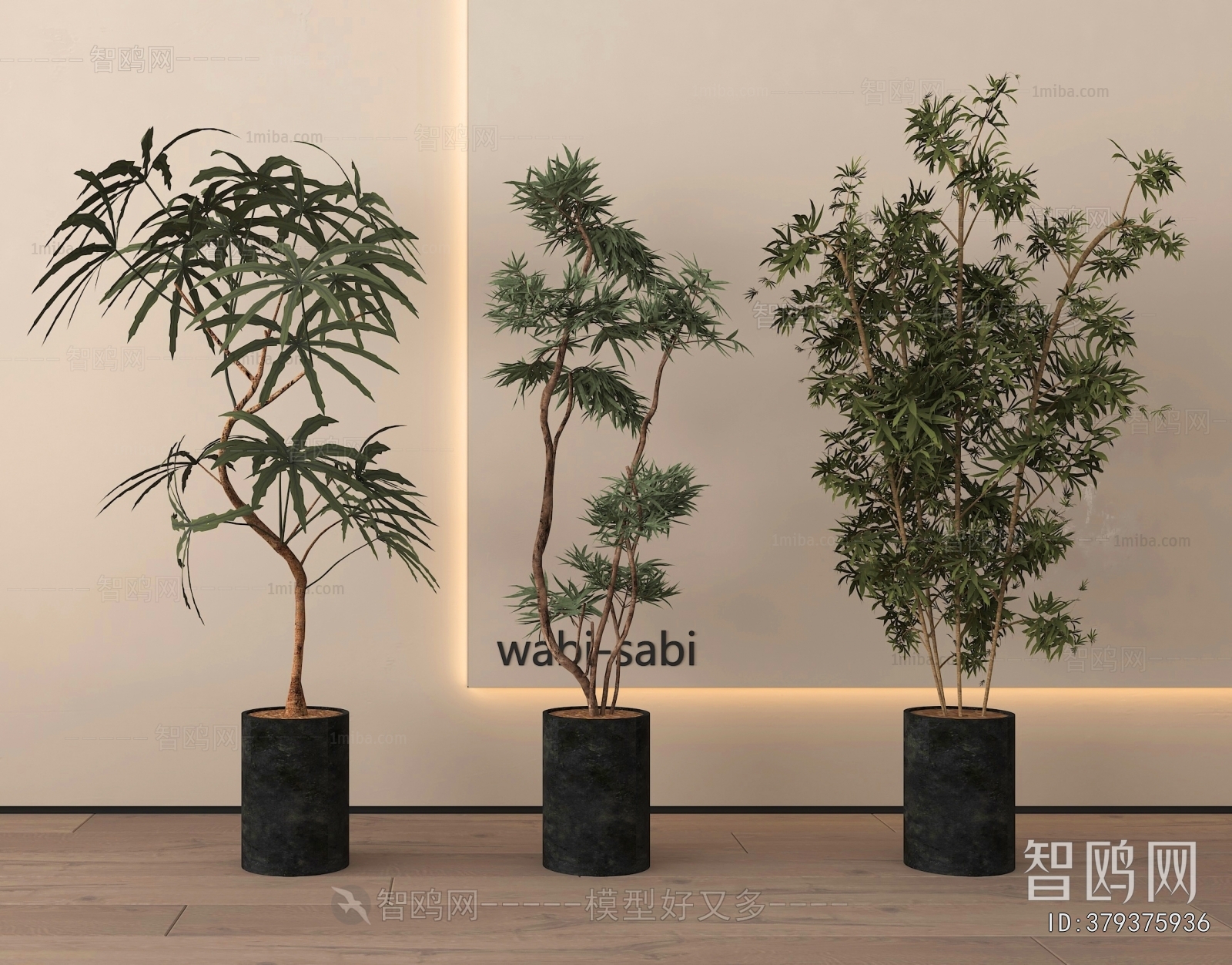 Modern Ground Green Plant Potted Plants