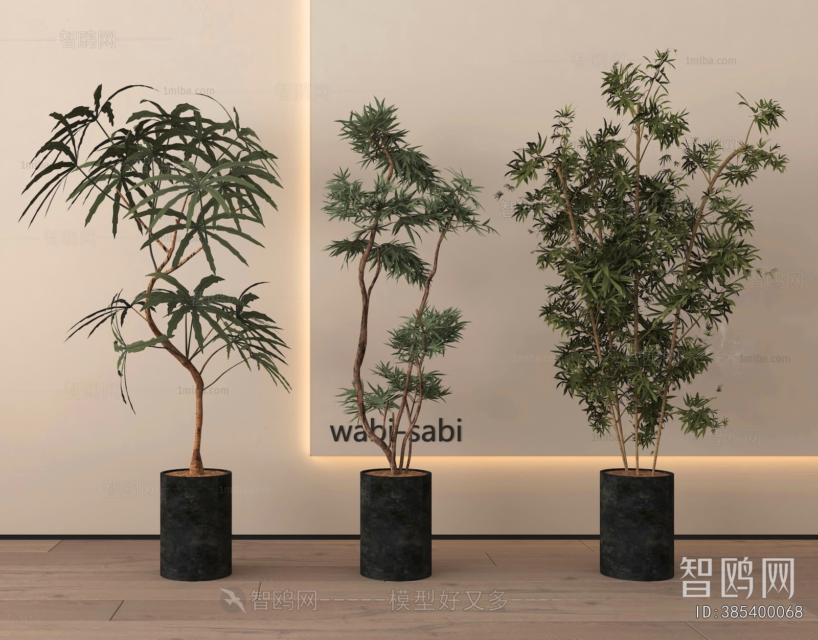 Modern Ground Green Plant Potted Plants