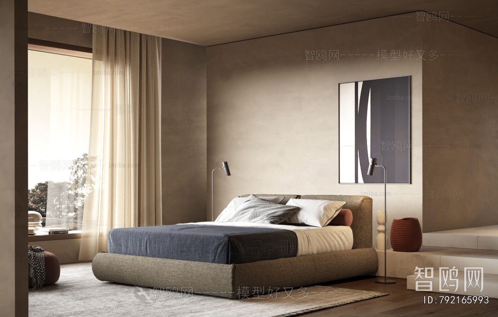 Wabi-sabi Style Bedroom