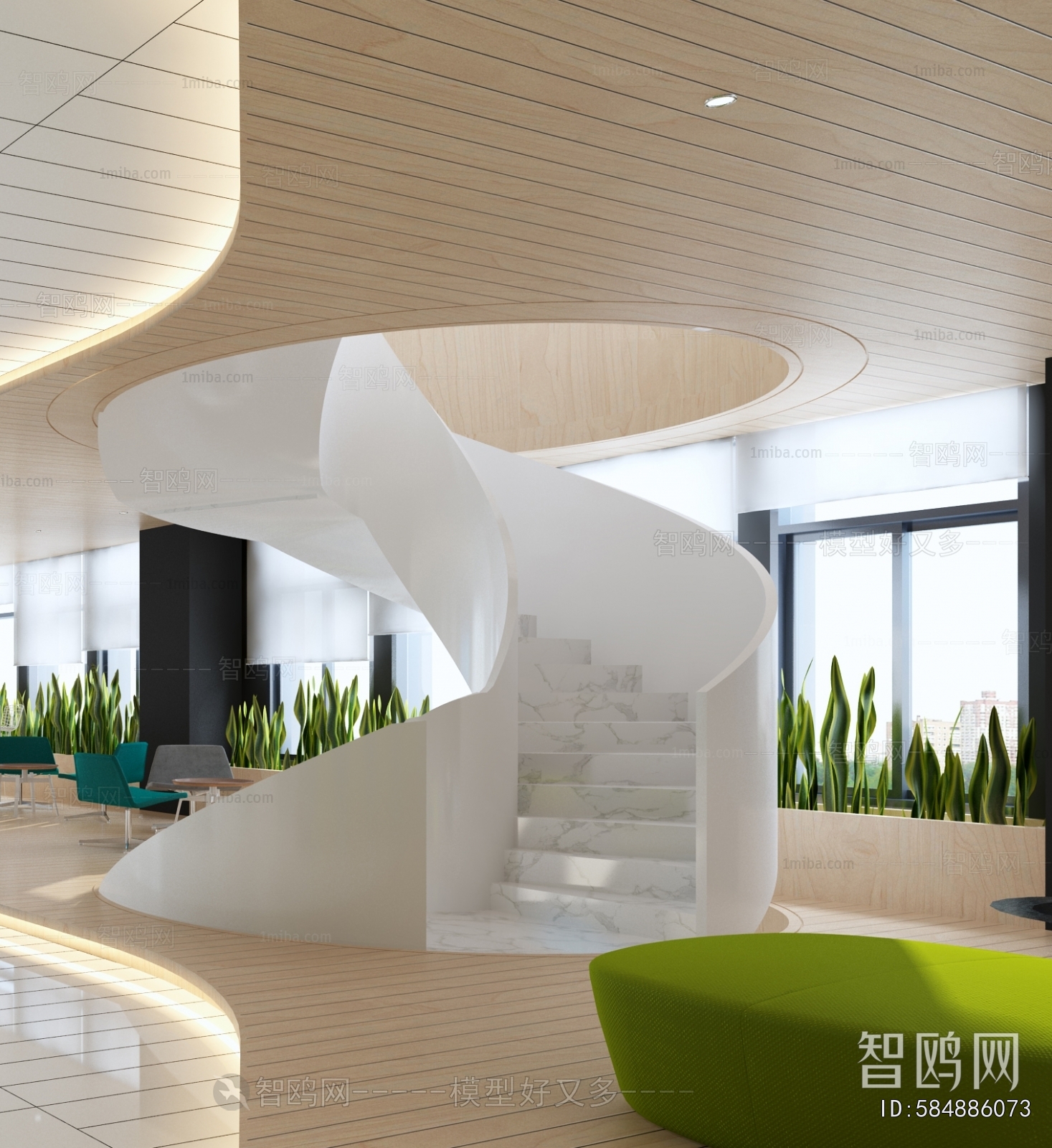 Modern Rotating Staircase