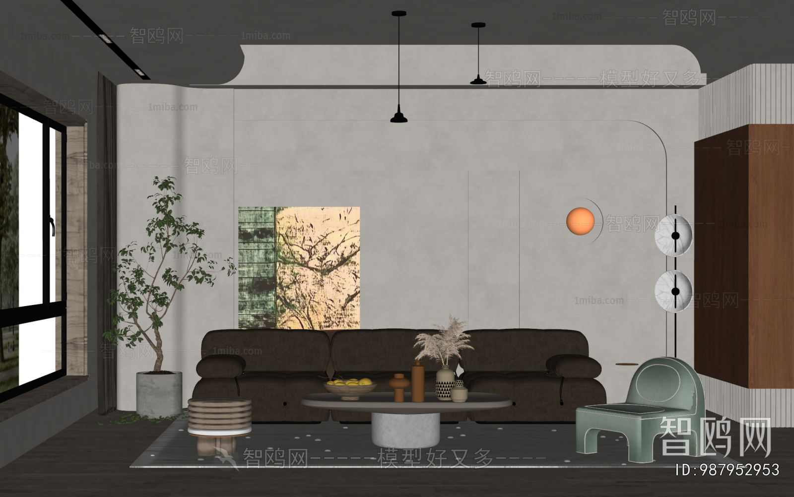 Wabi-sabi Style A Living Room