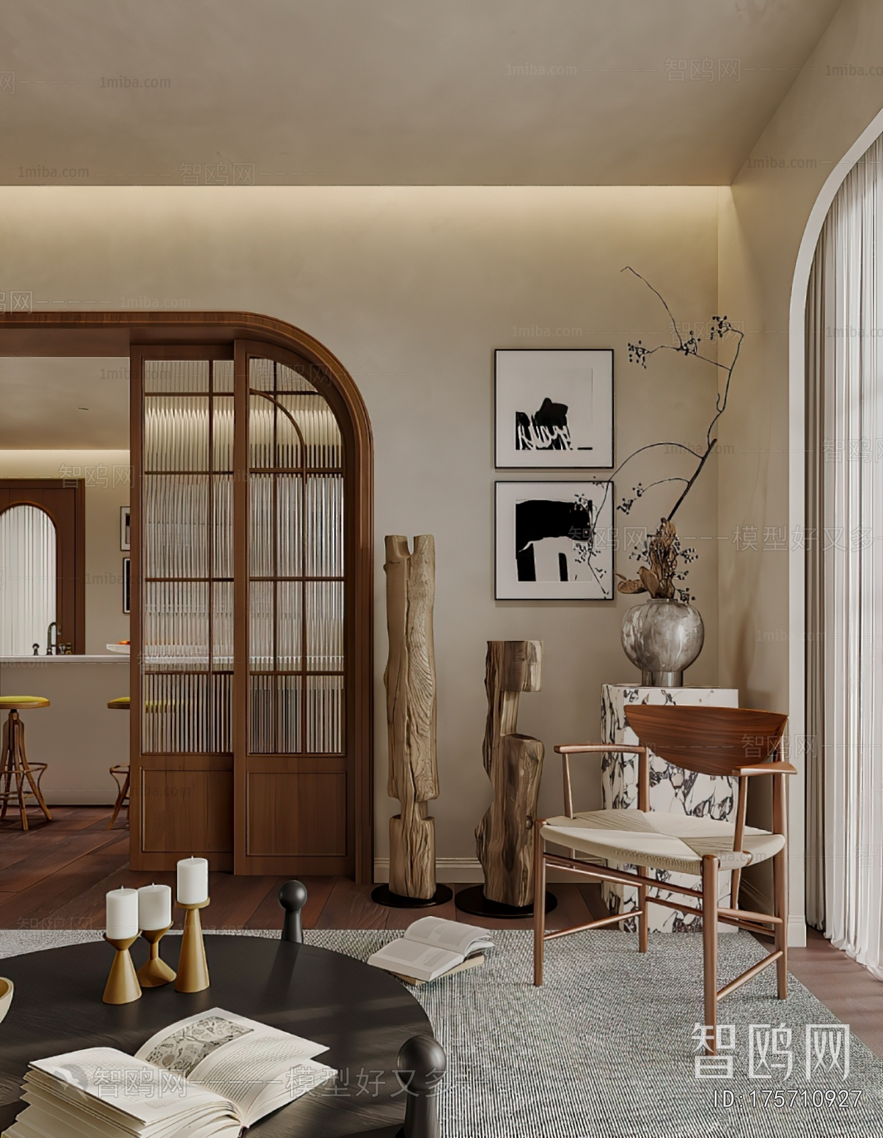 Wabi-sabi Style A Living Room