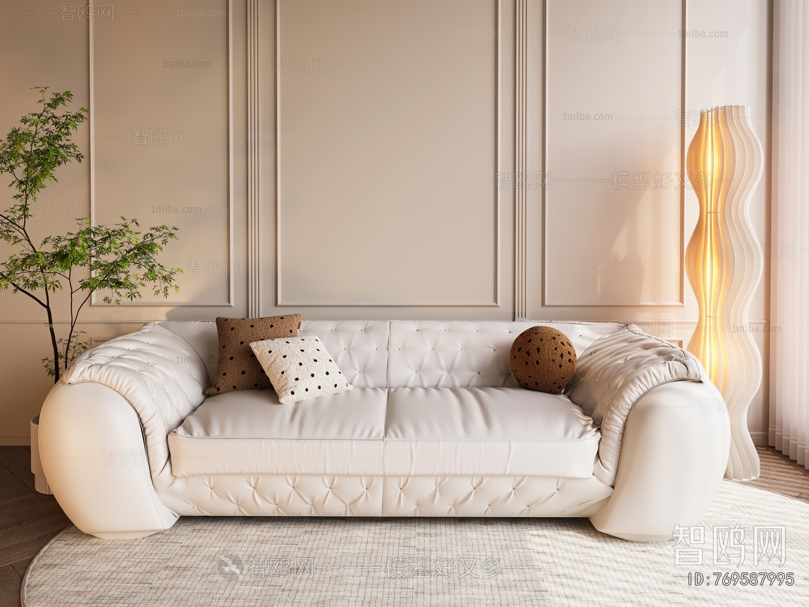 Simple European Style A Sofa For Two