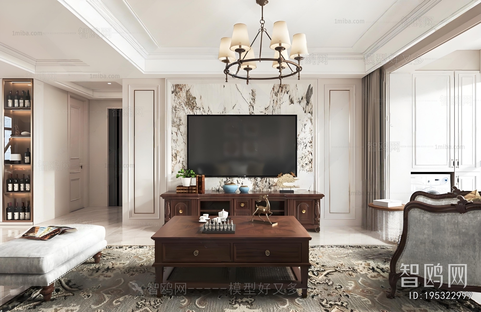 American Style A Living Room