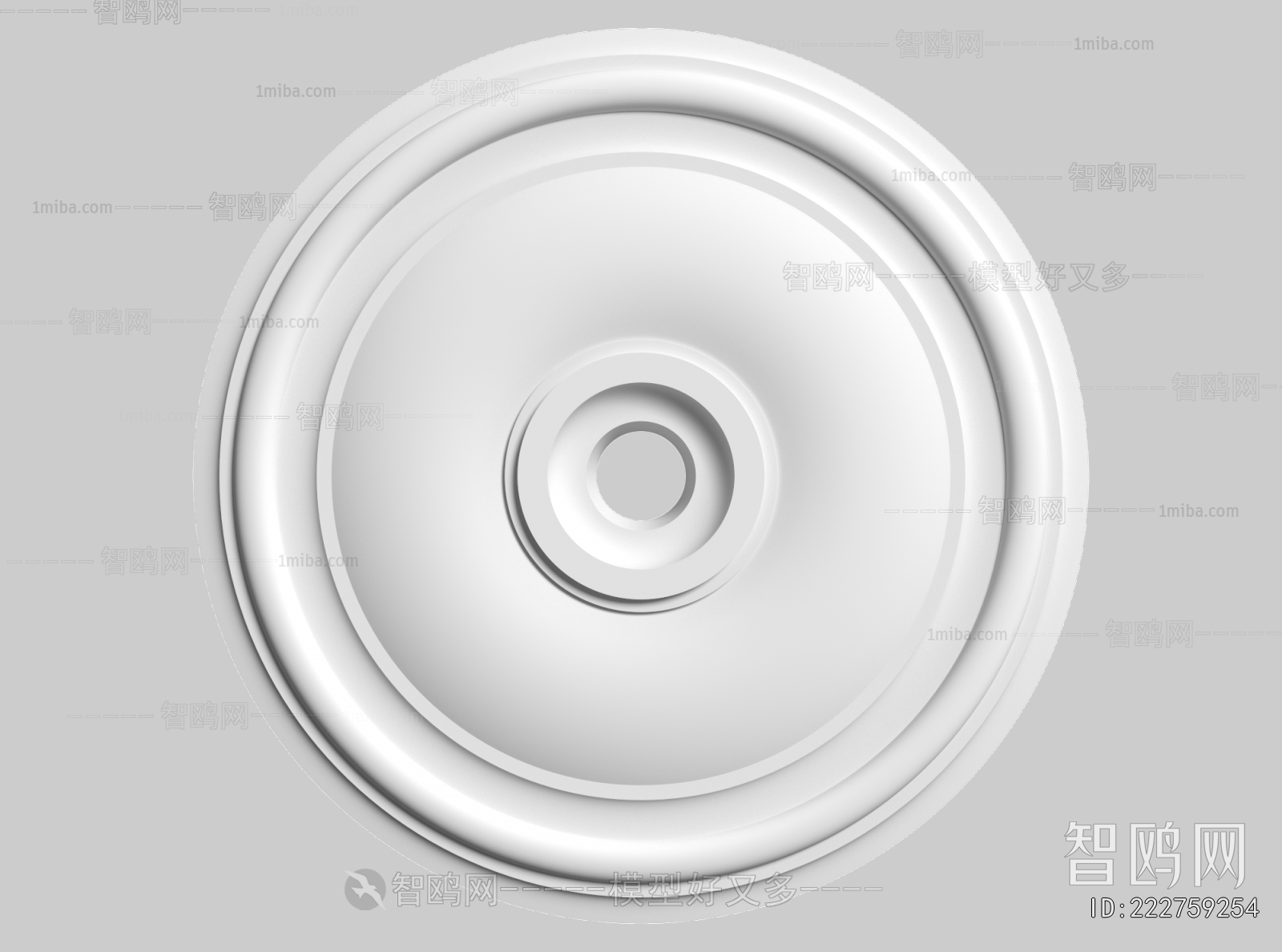 European Style Plaster Carved Top Plate