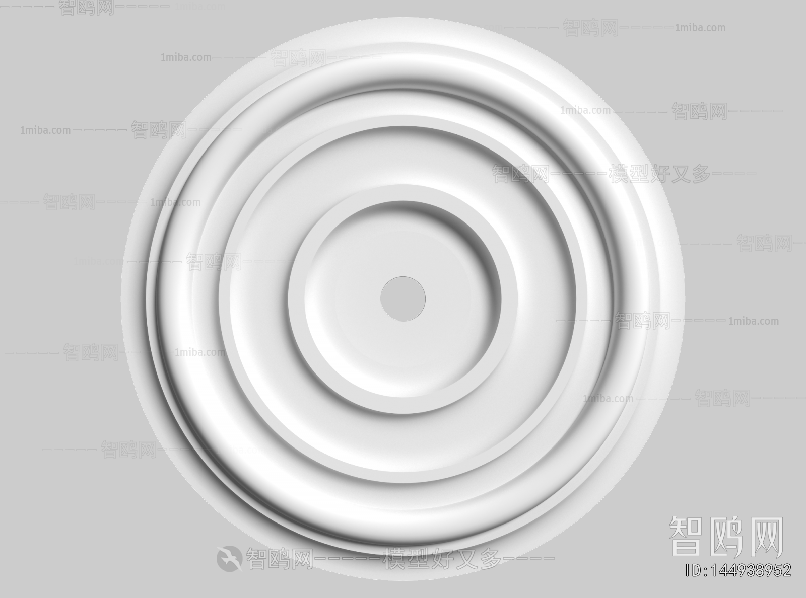 European Style Plaster Carved Top Plate