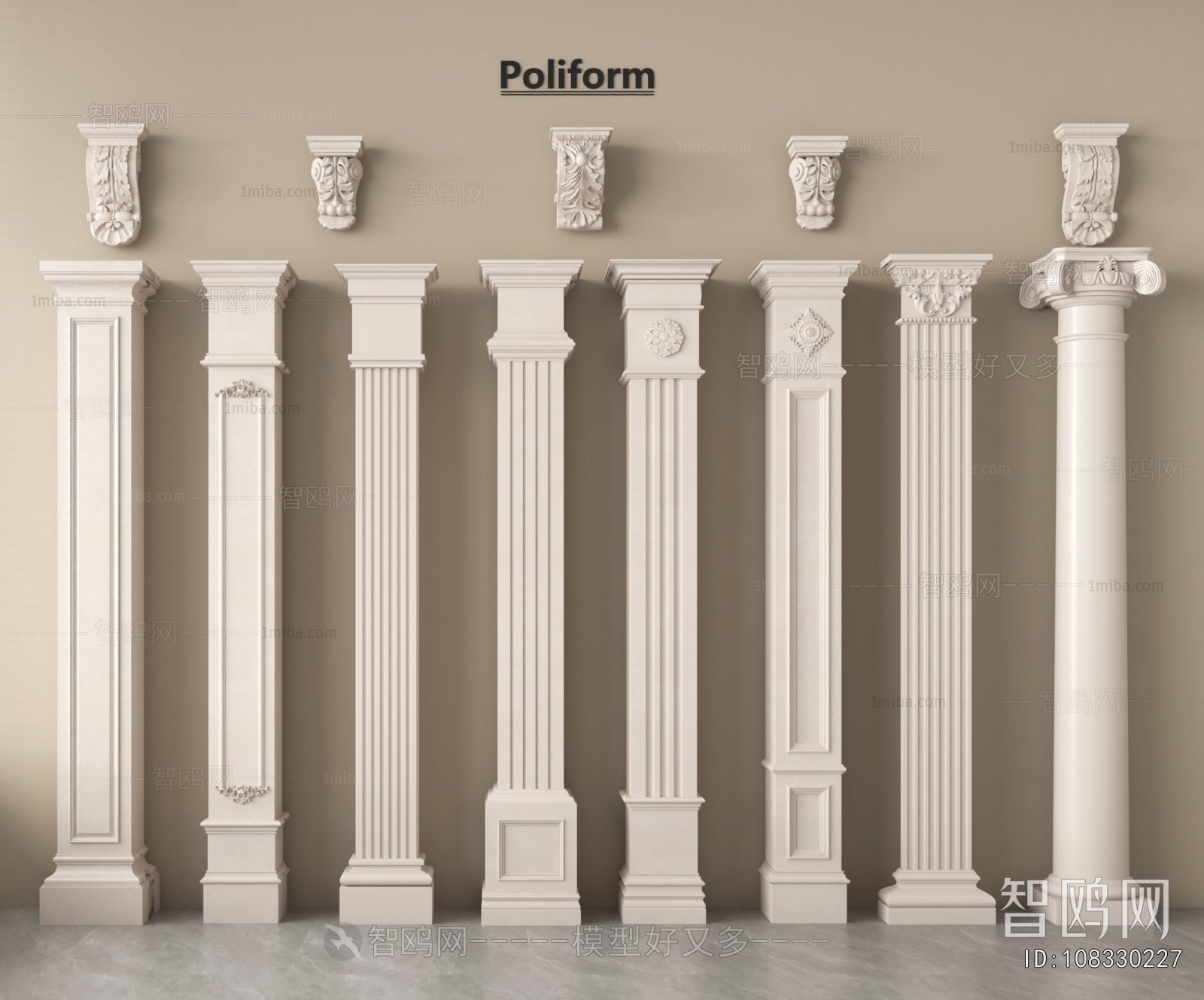 European Style Roman Pillar