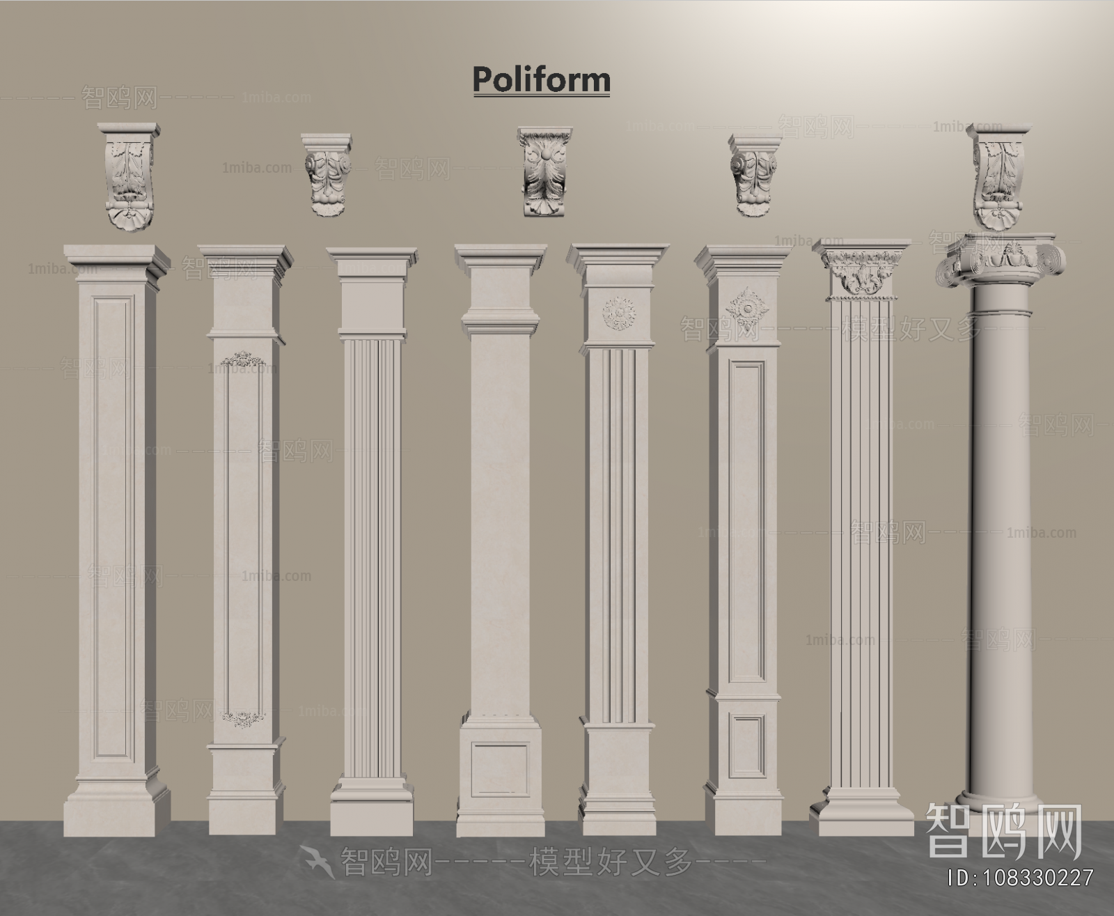European Style Roman Pillar