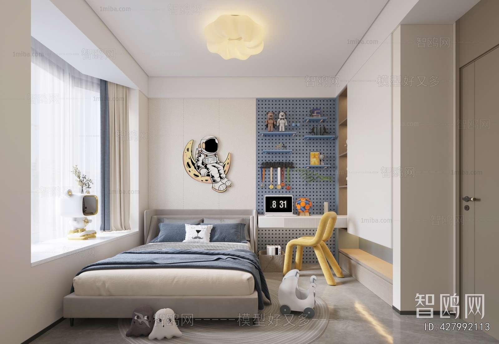 Modern Boy's Room And Son's Room