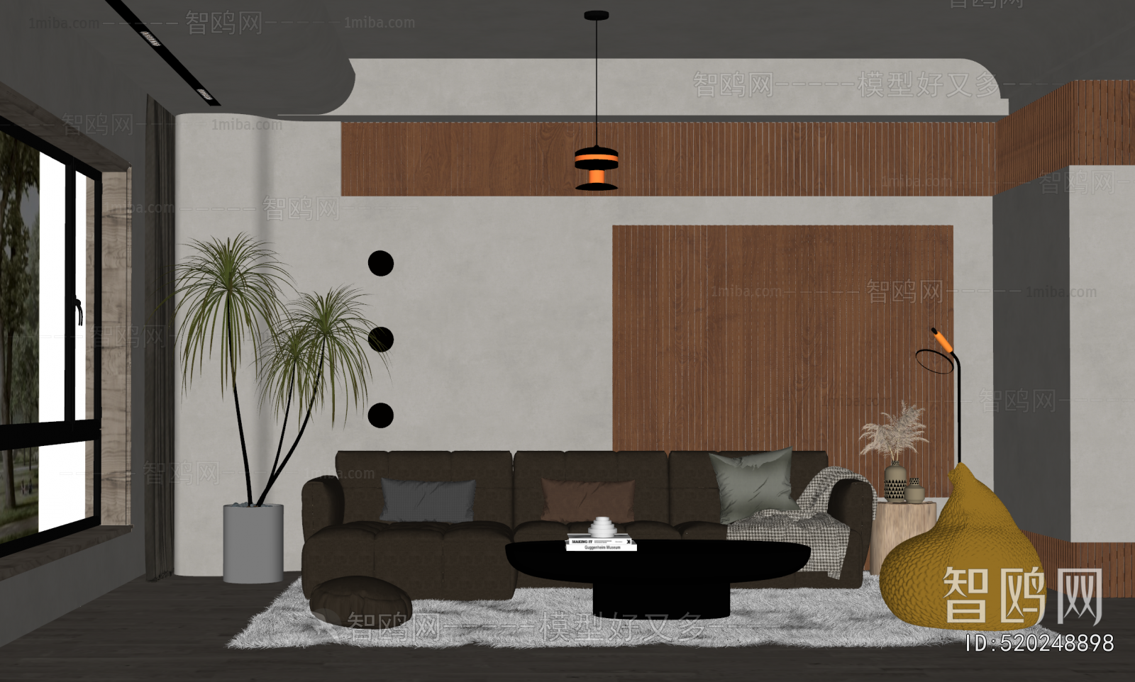 Wabi-sabi Style A Living Room