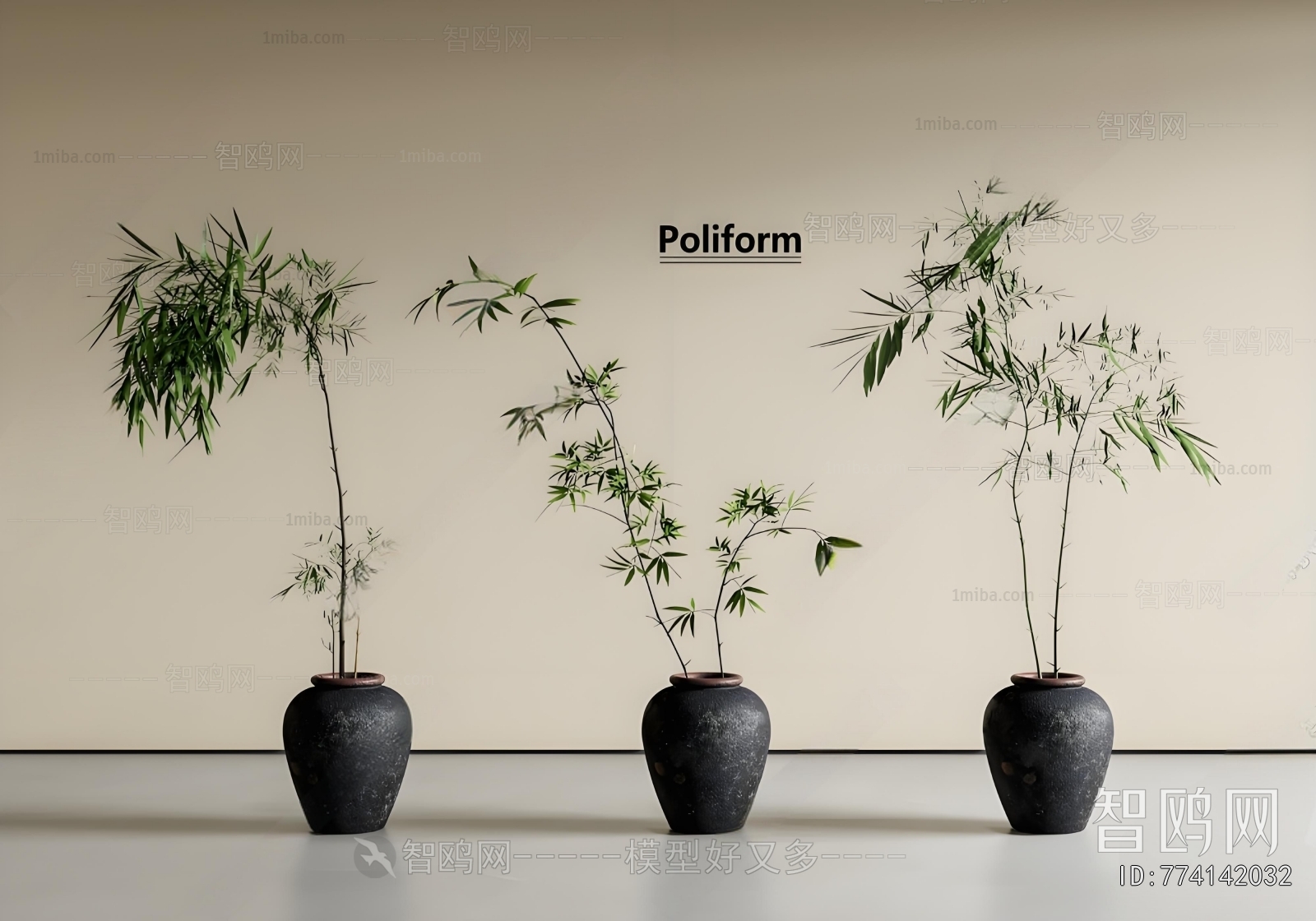 Modern Ground Green Plant Potted Plants