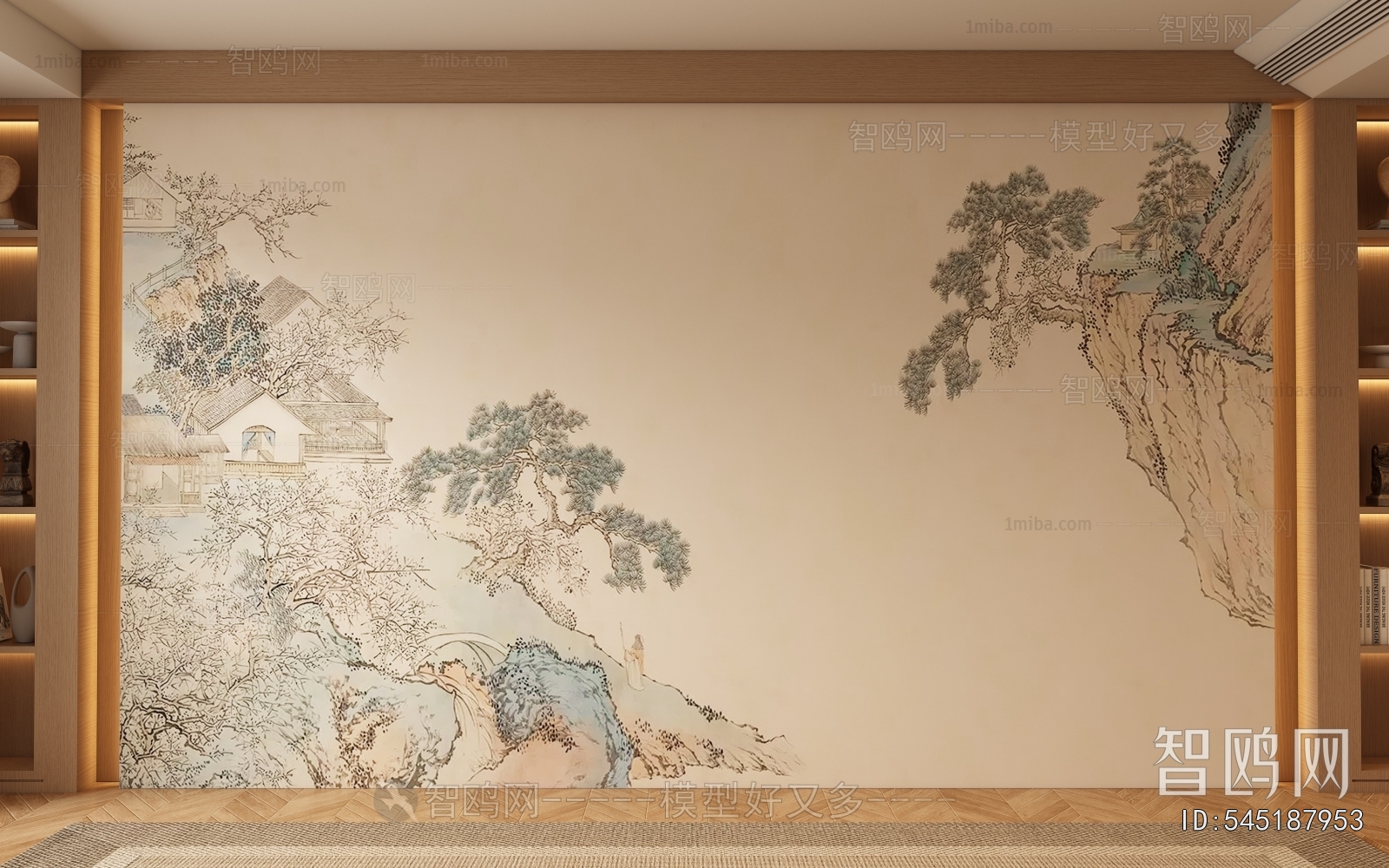 New Chinese Style TV Wall