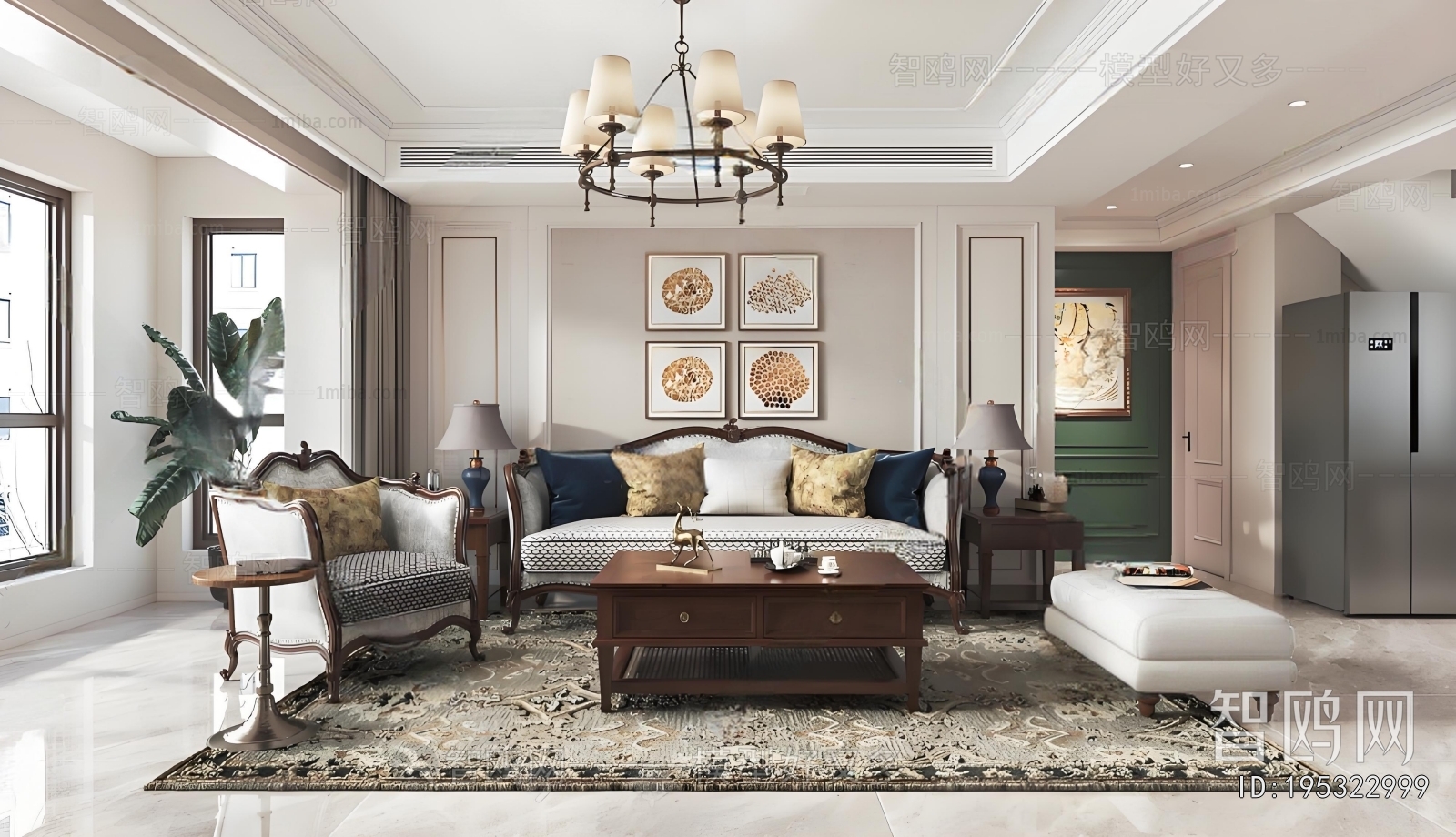 American Style A Living Room