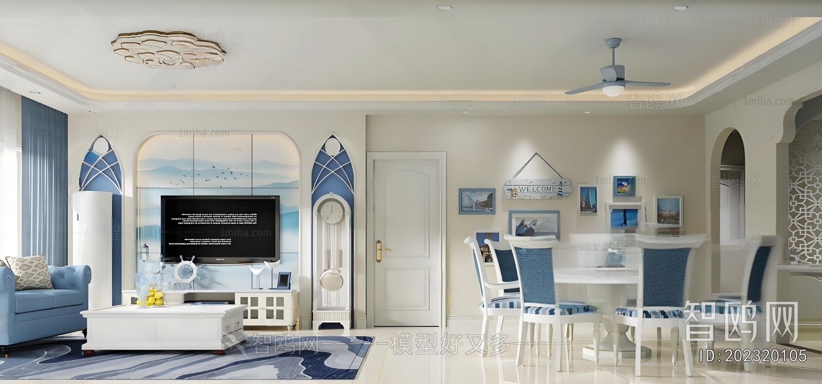 Mediterranean Style A Living Room