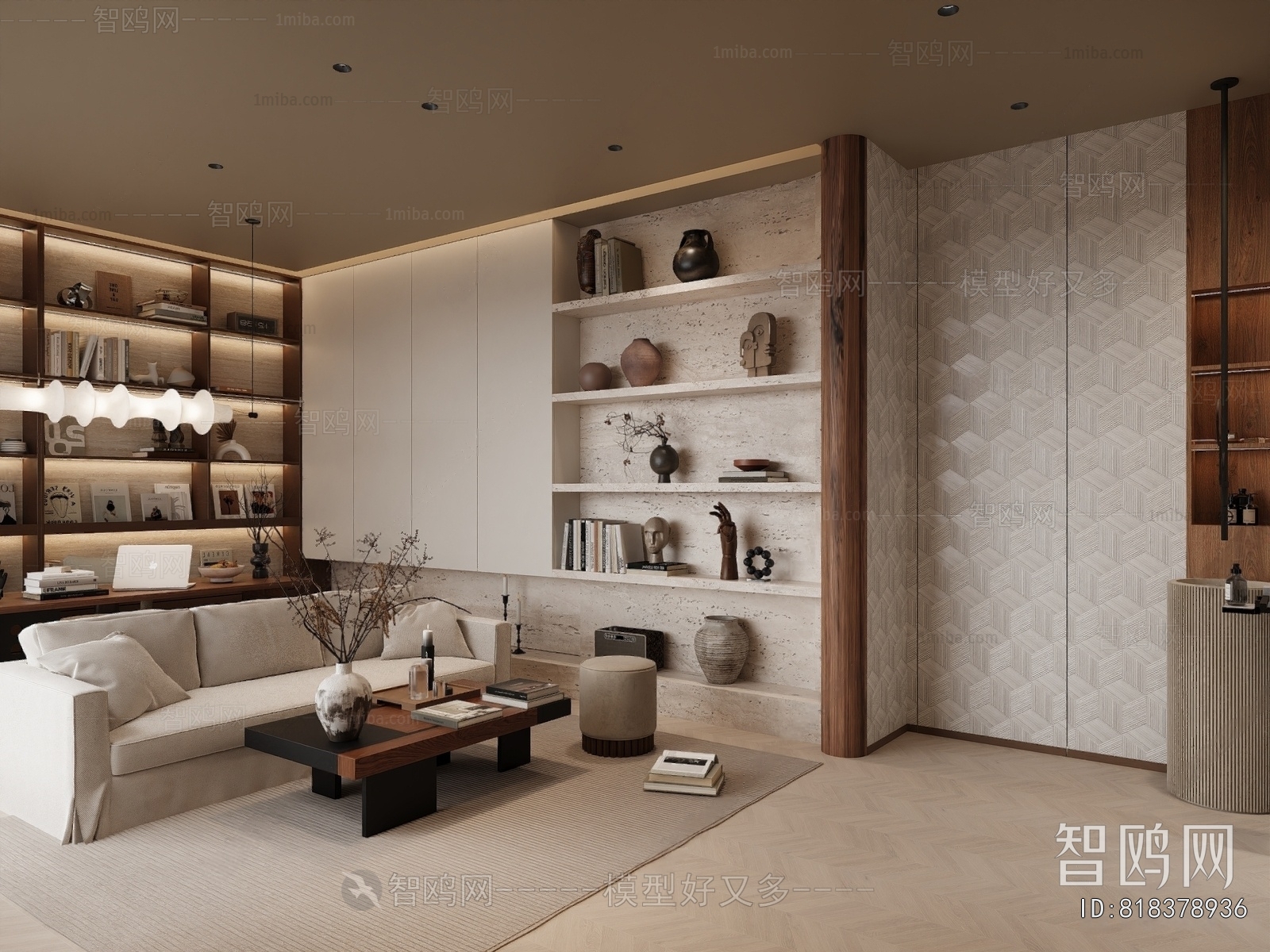 Wabi-sabi Style A Living Room