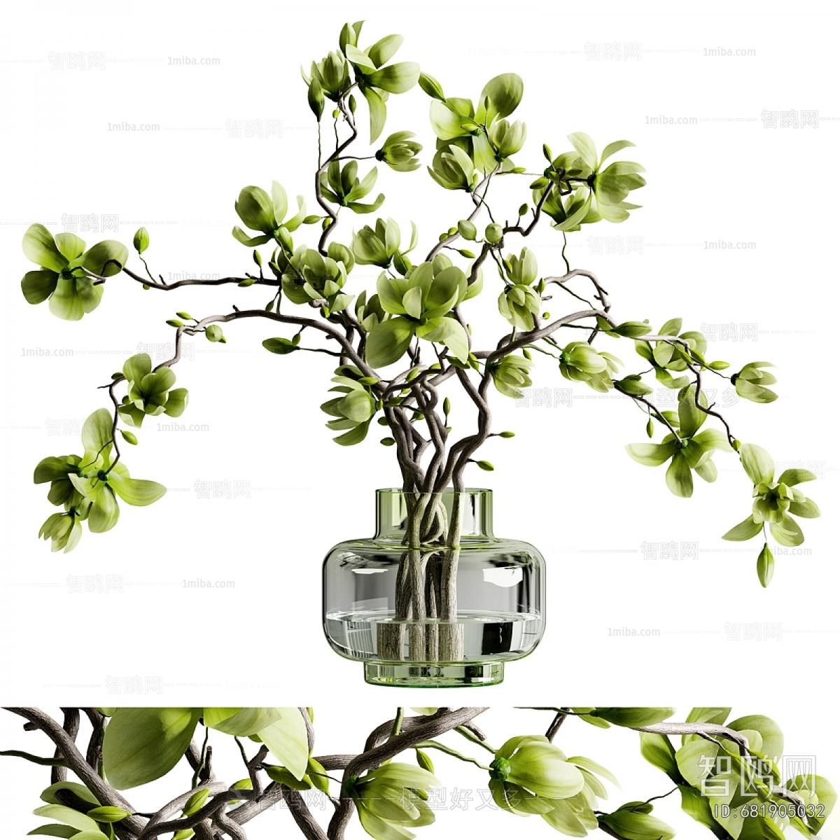 Modern Aquatic Green Plant