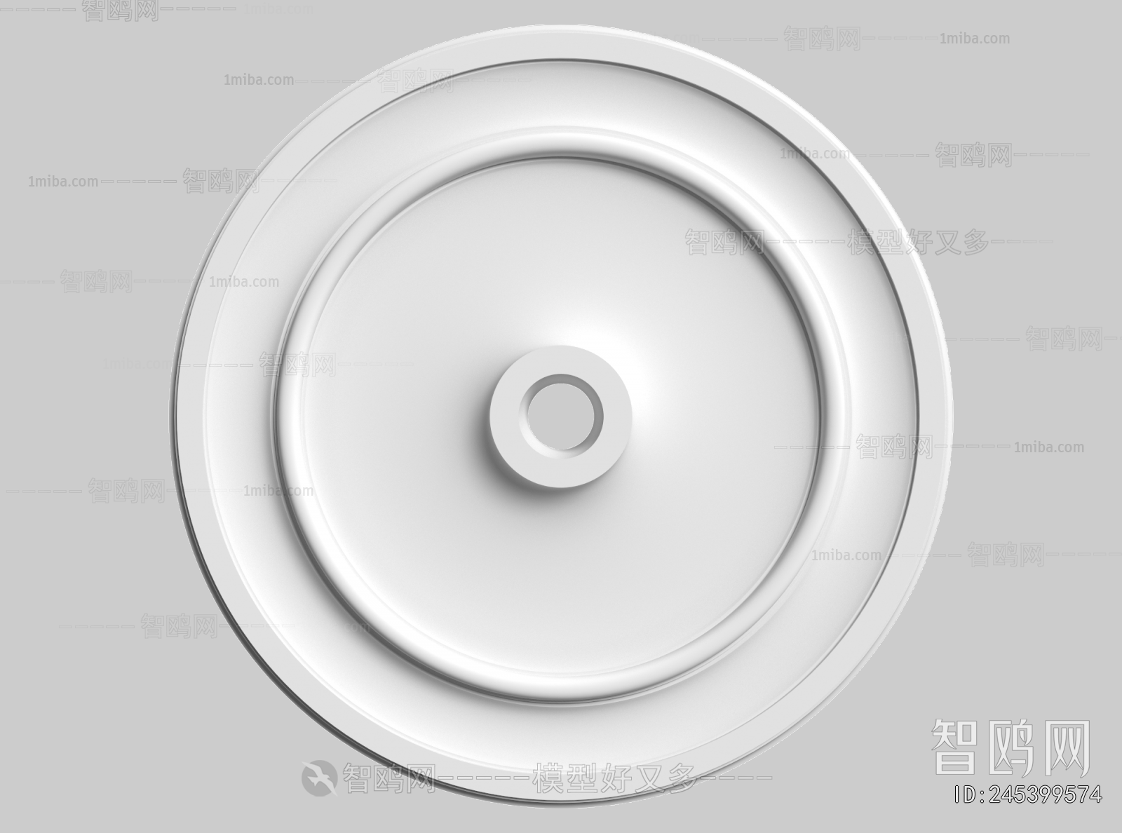 European Style Plaster Carved Top Plate