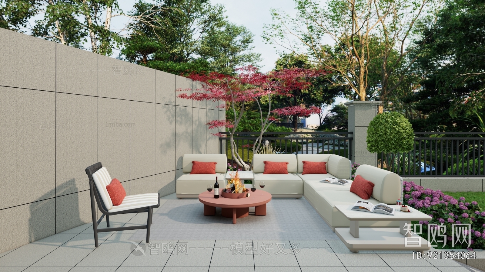 Modern Courtyard/landscape