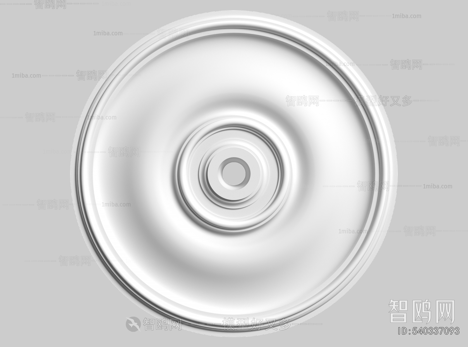 European Style Plaster Carved Top Plate