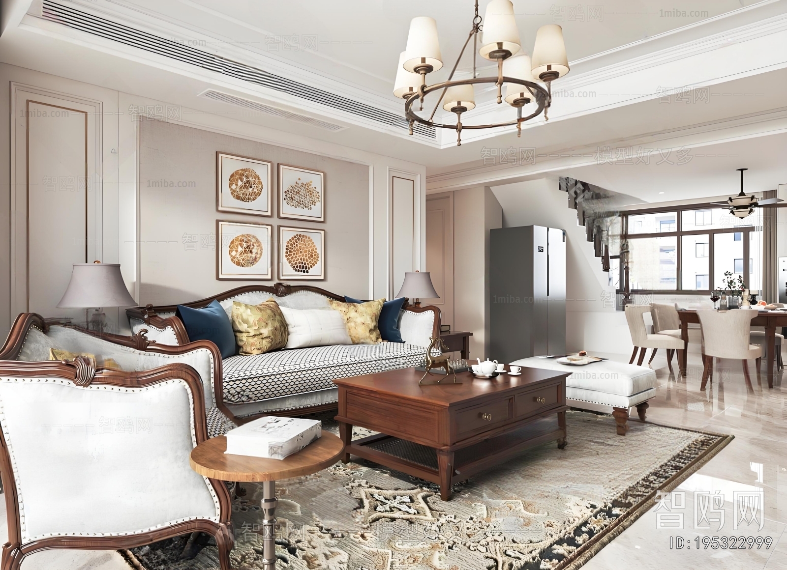 American Style A Living Room