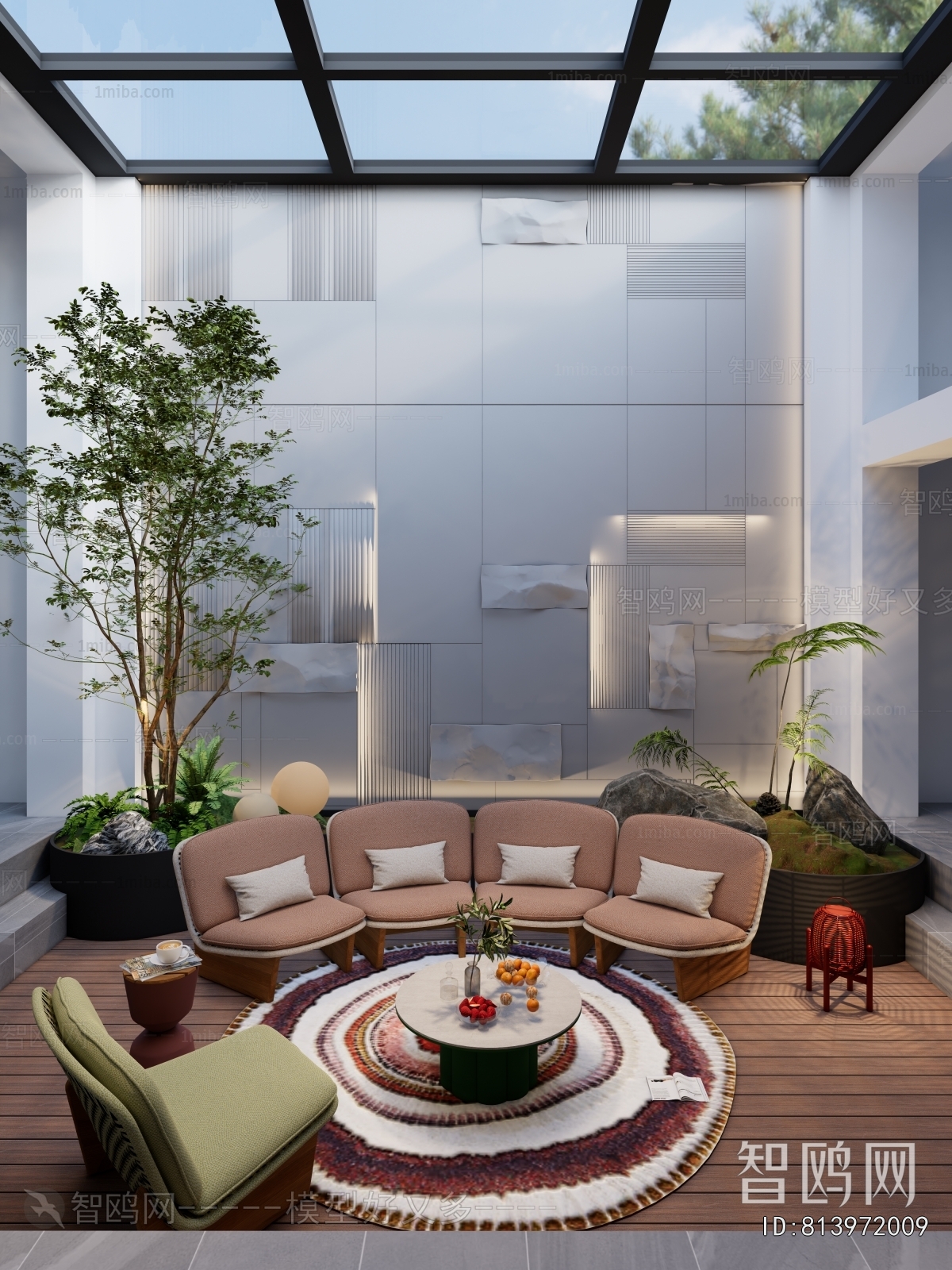 Modern Courtyard/landscape