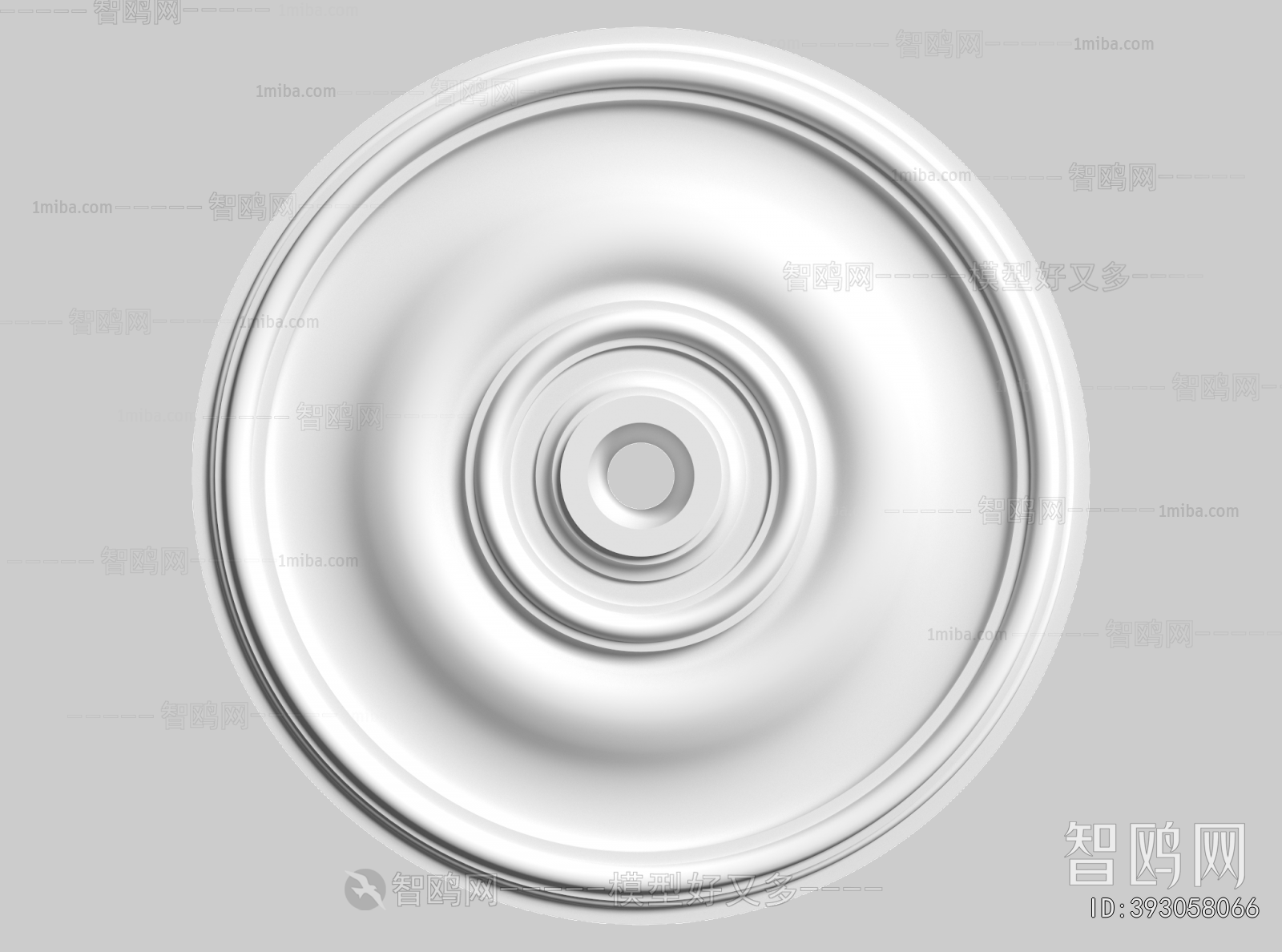 European Style Plaster Carved Top Plate