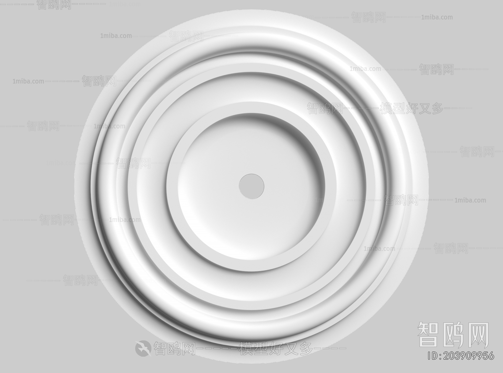 European Style Plaster Carved Top Plate