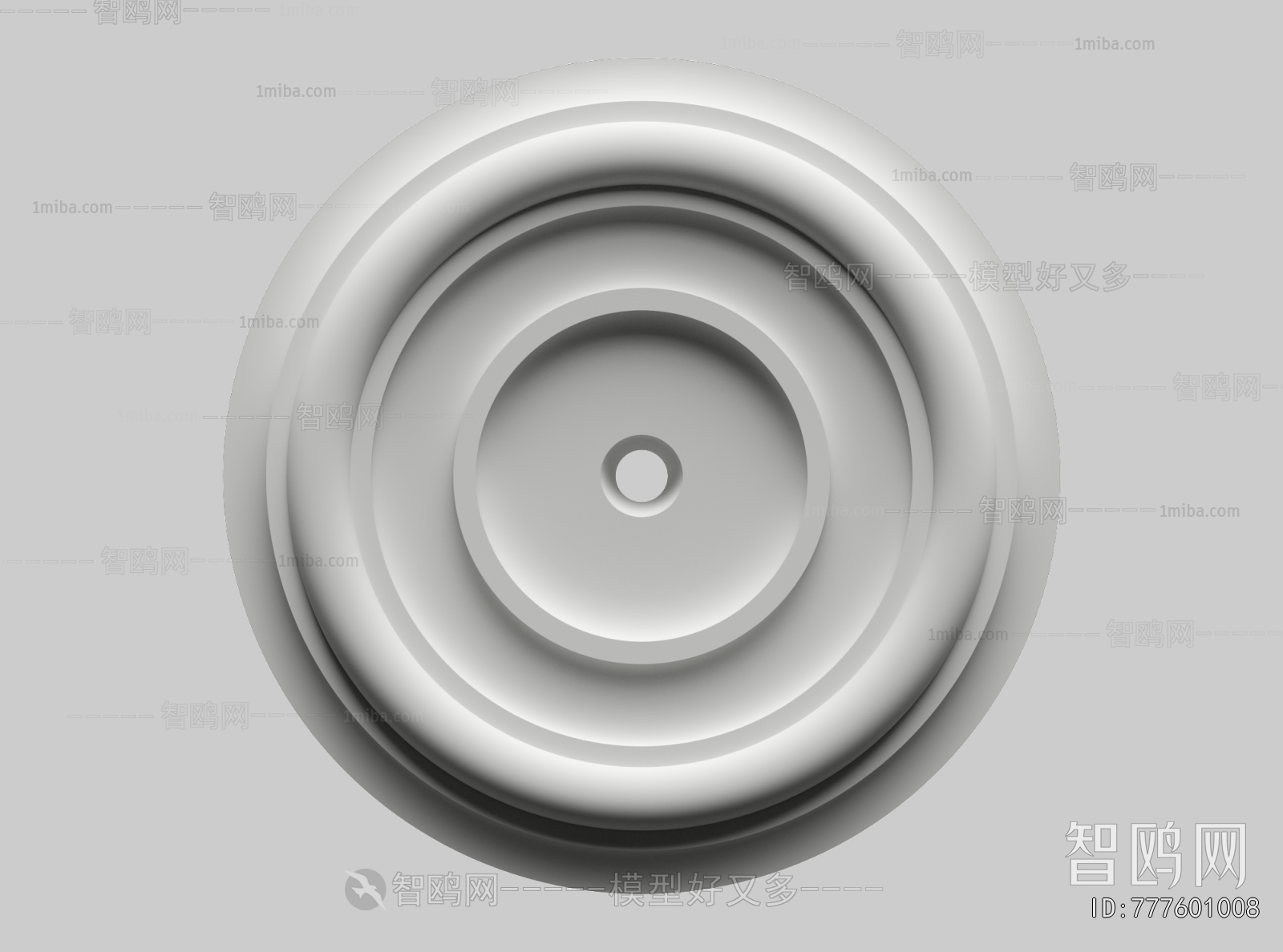 European Style Plaster Carved Top Plate