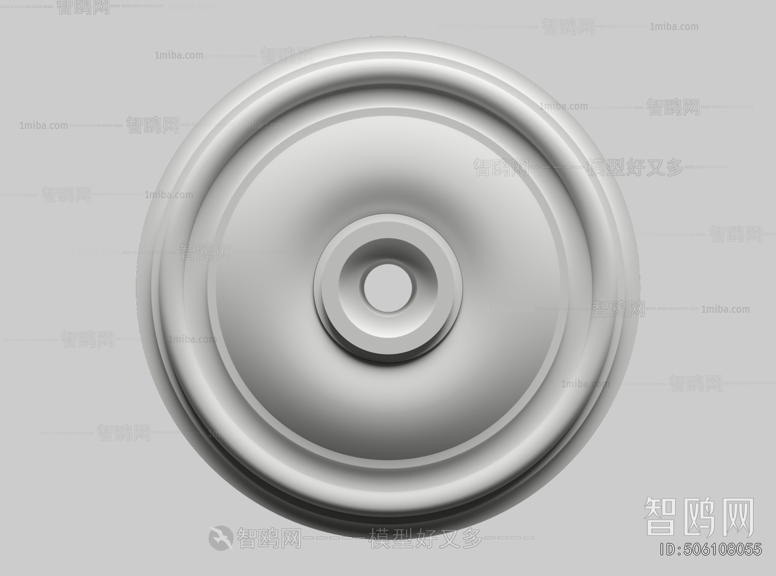 European Style Plaster Carved Top Plate