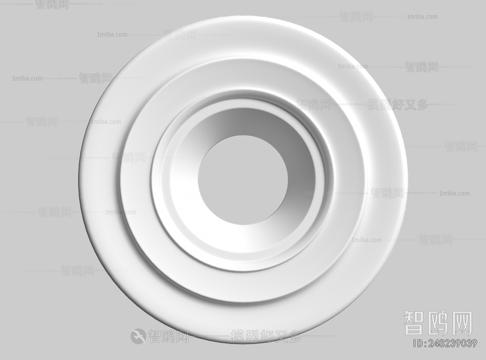 European Style Plaster Carved Top Plate