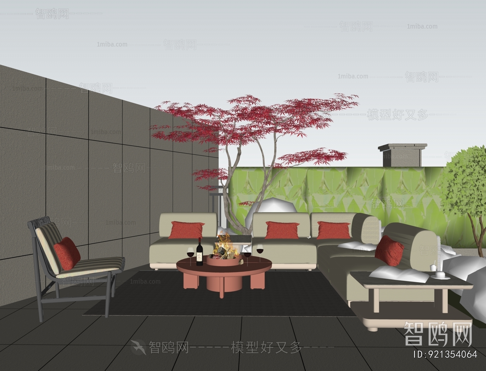 Modern Courtyard/landscape