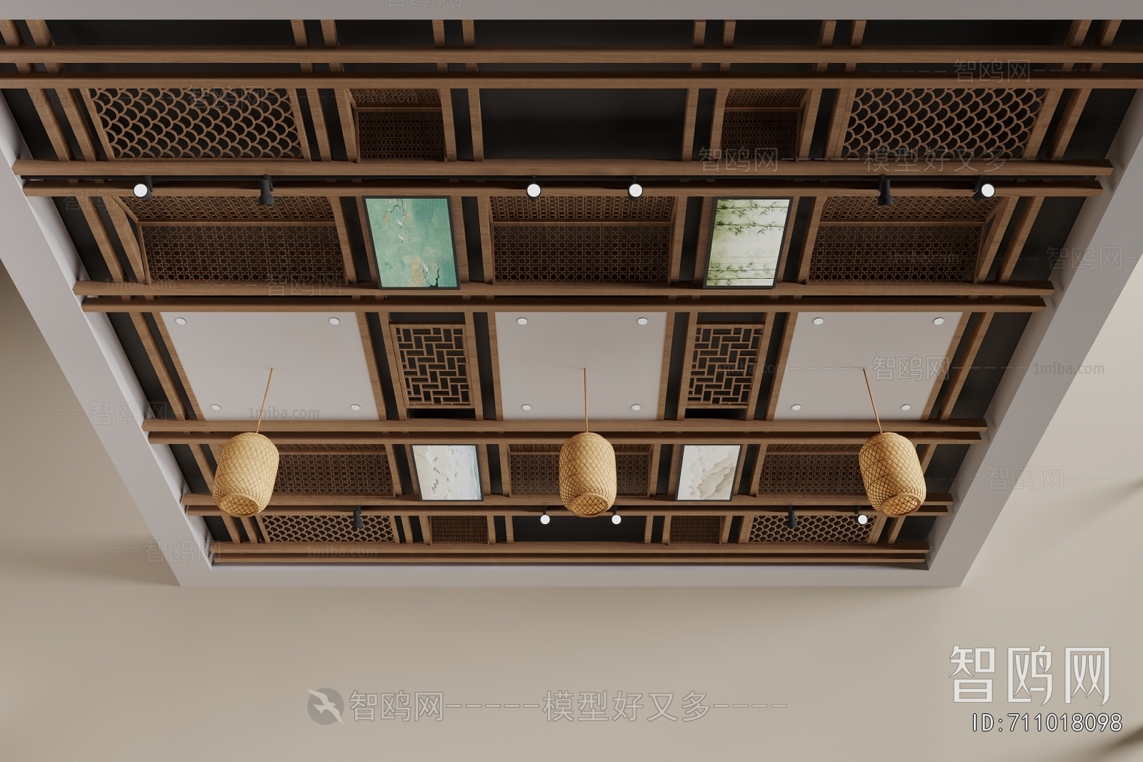 New Chinese Style Suspended Ceiling