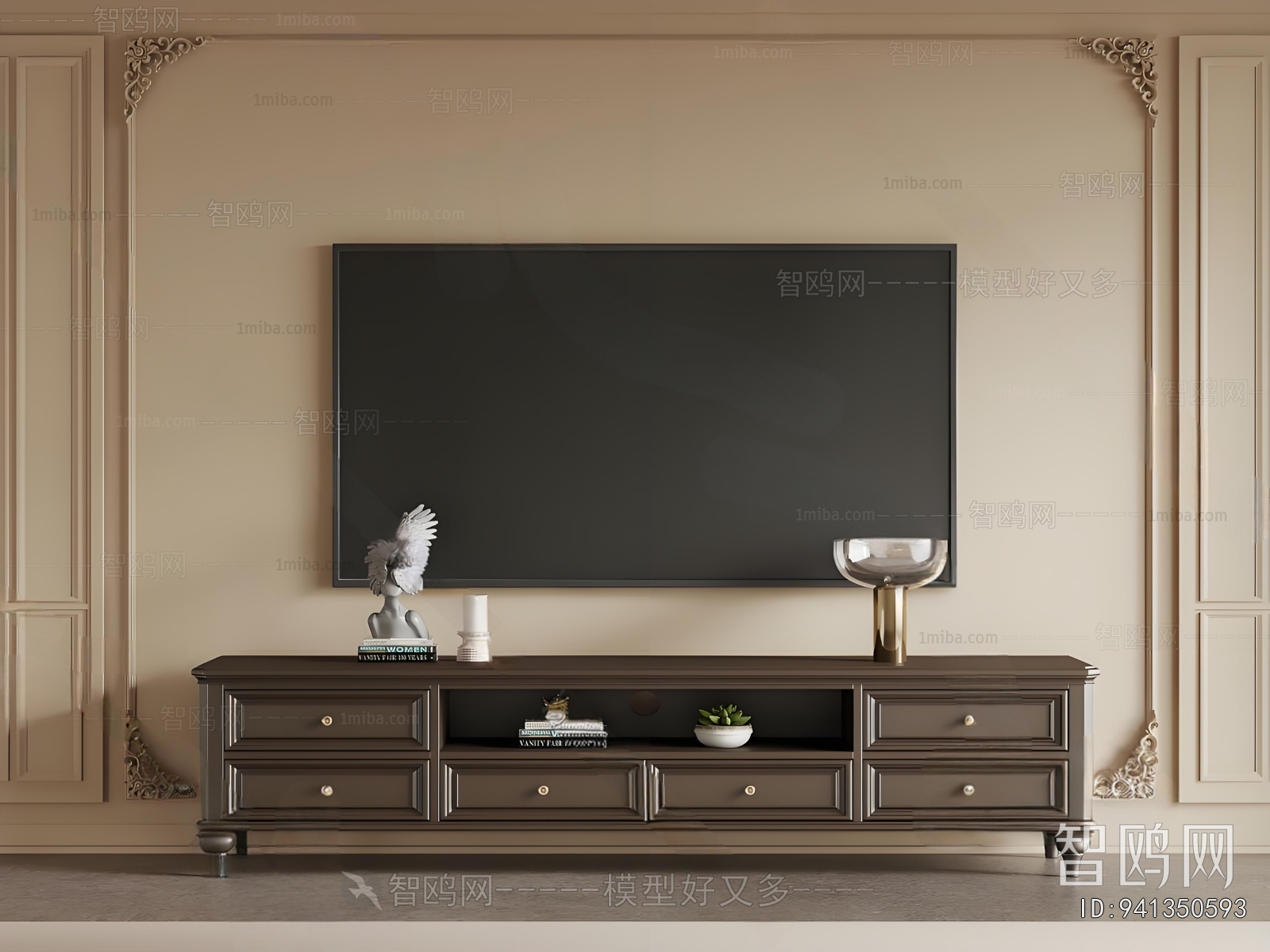 French Style TV Cabinet