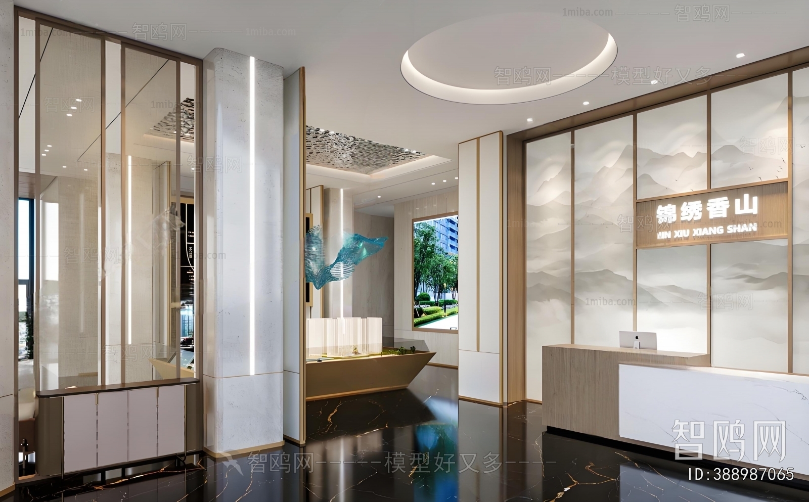 New Chinese Style Sand Table Area