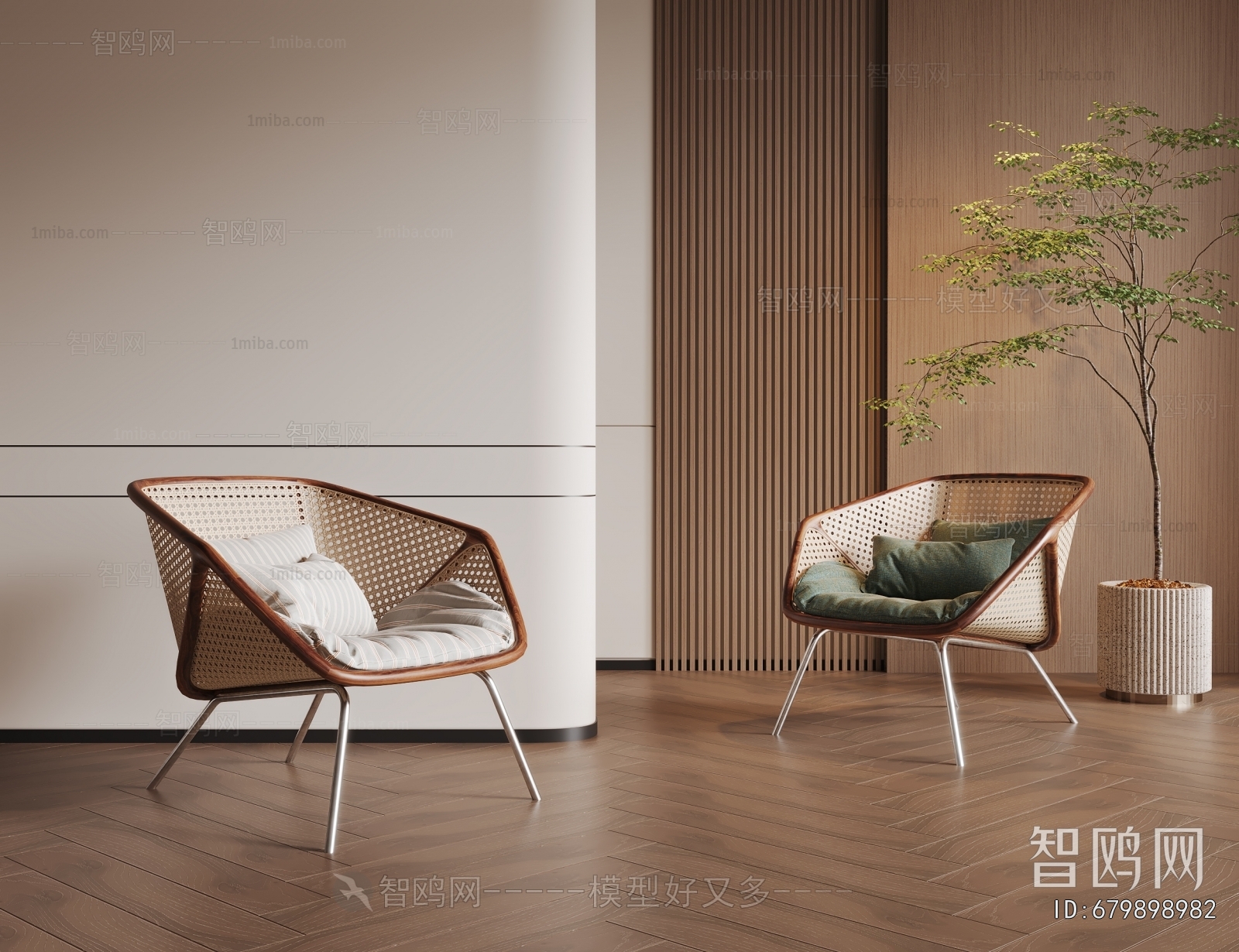 Wabi-sabi Style Lounge Chair