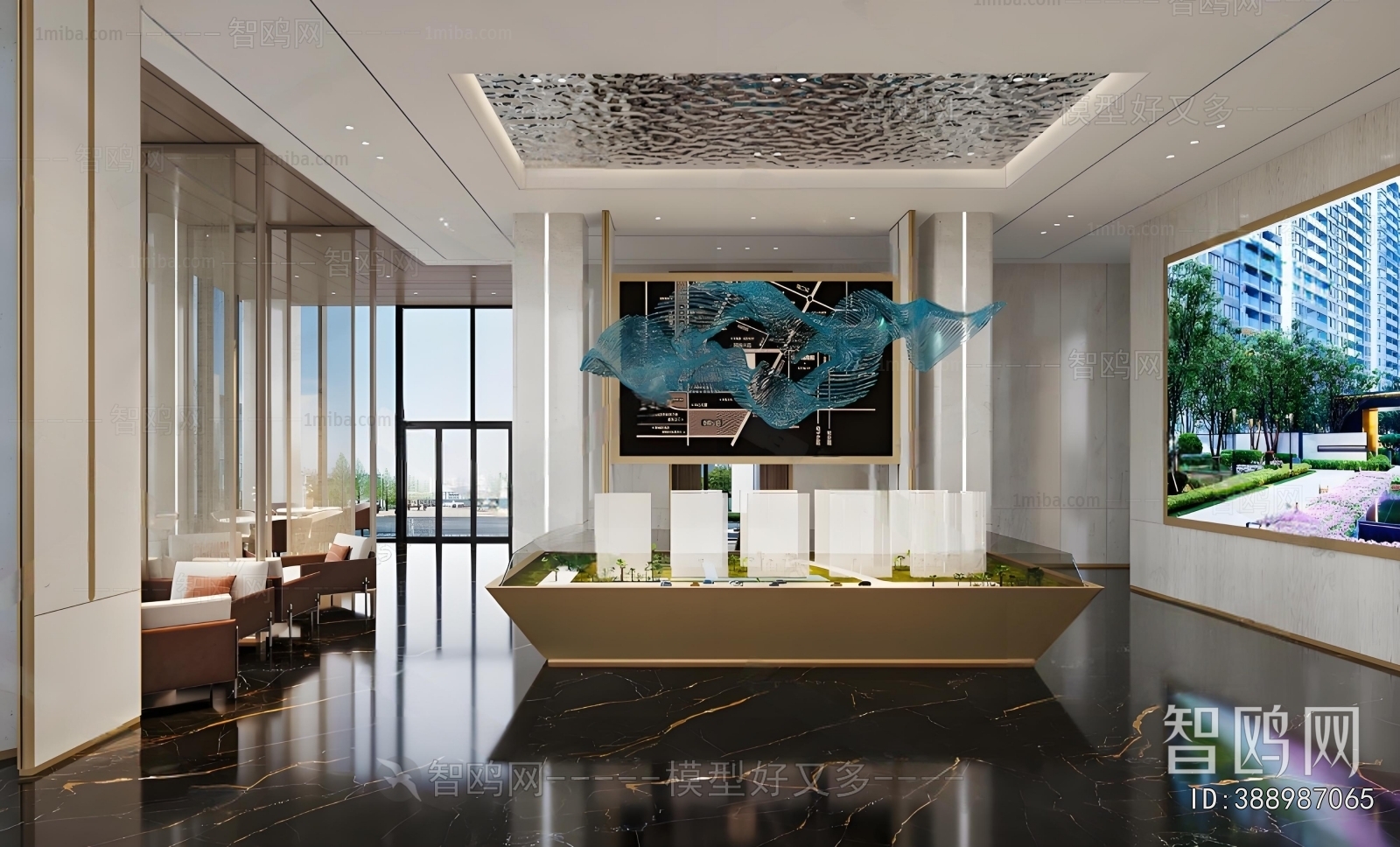 New Chinese Style Sand Table Area