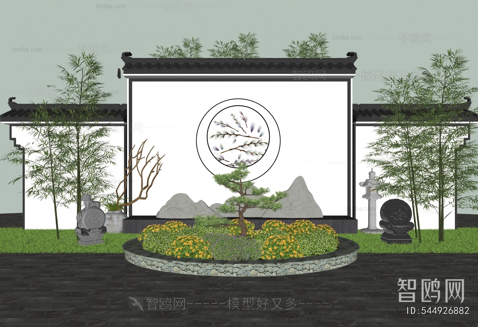 New Chinese Style Landscape Wall