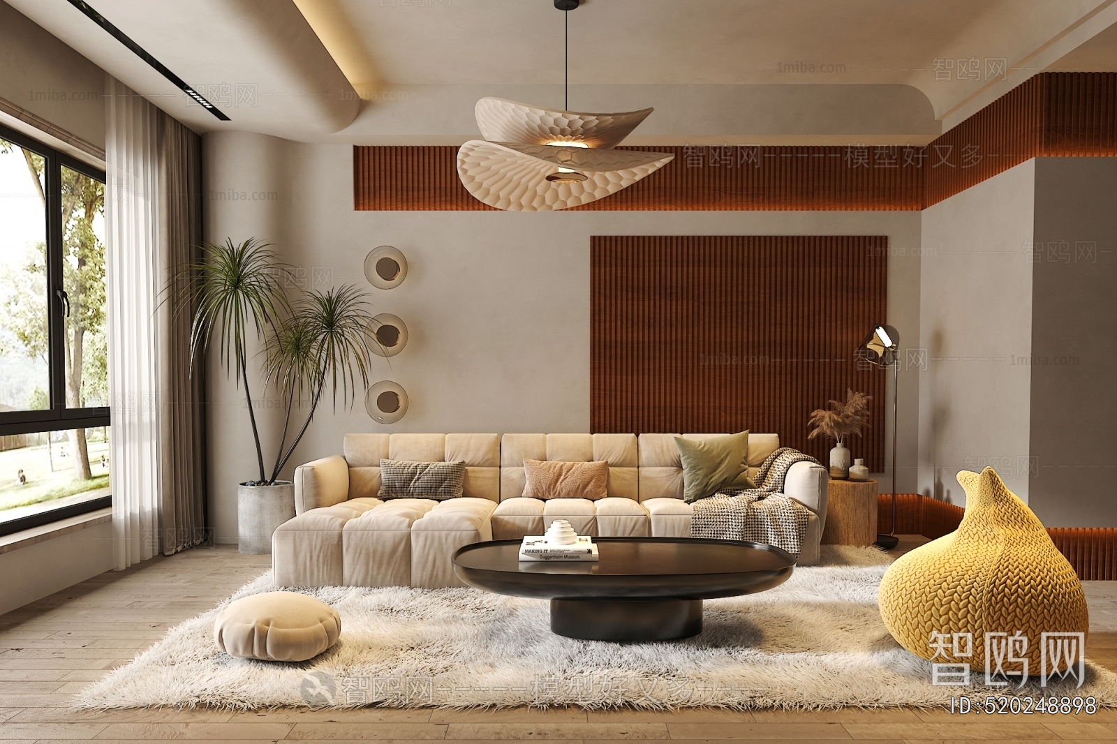 Wabi-sabi Style A Living Room