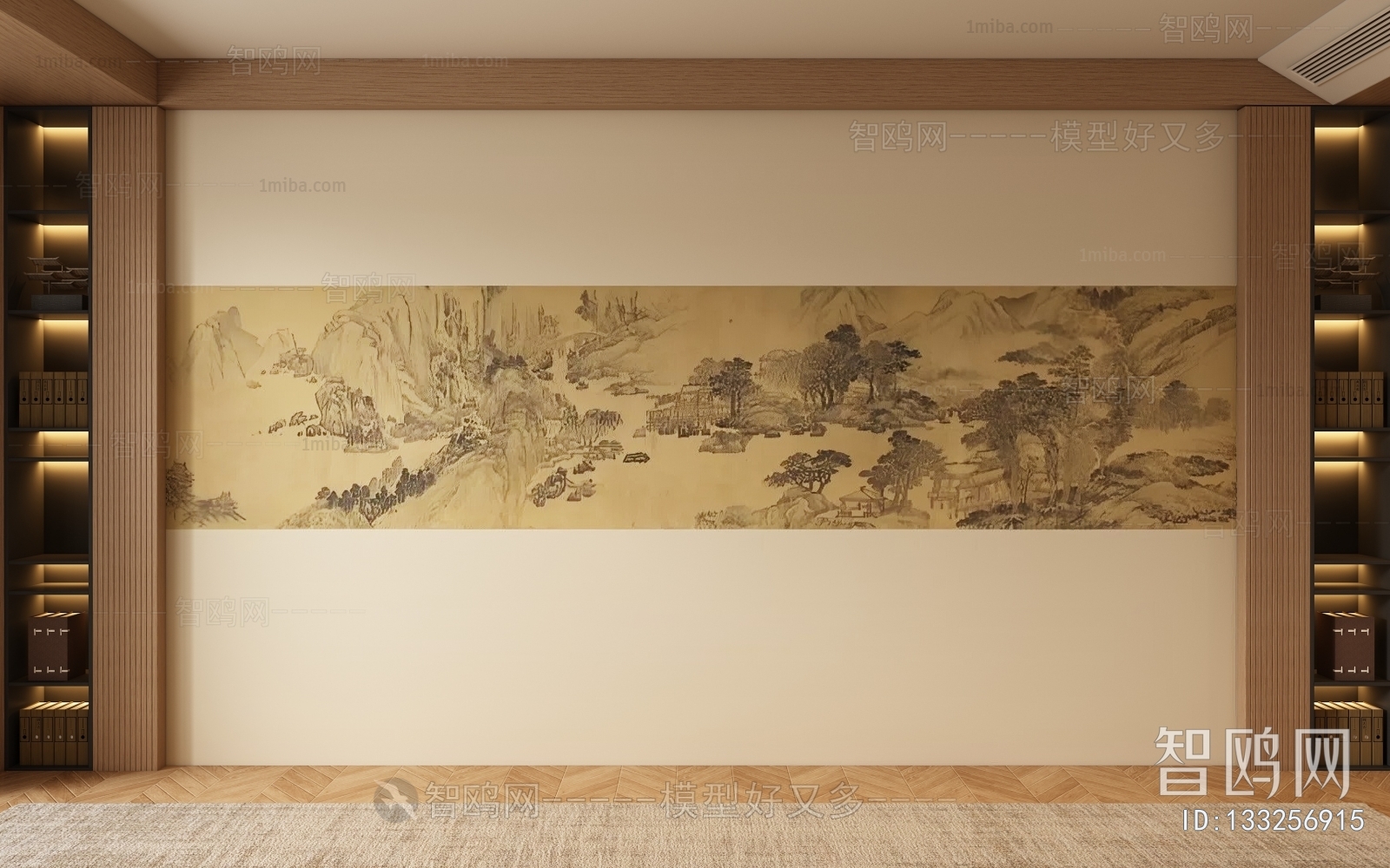 New Chinese Style TV Wall