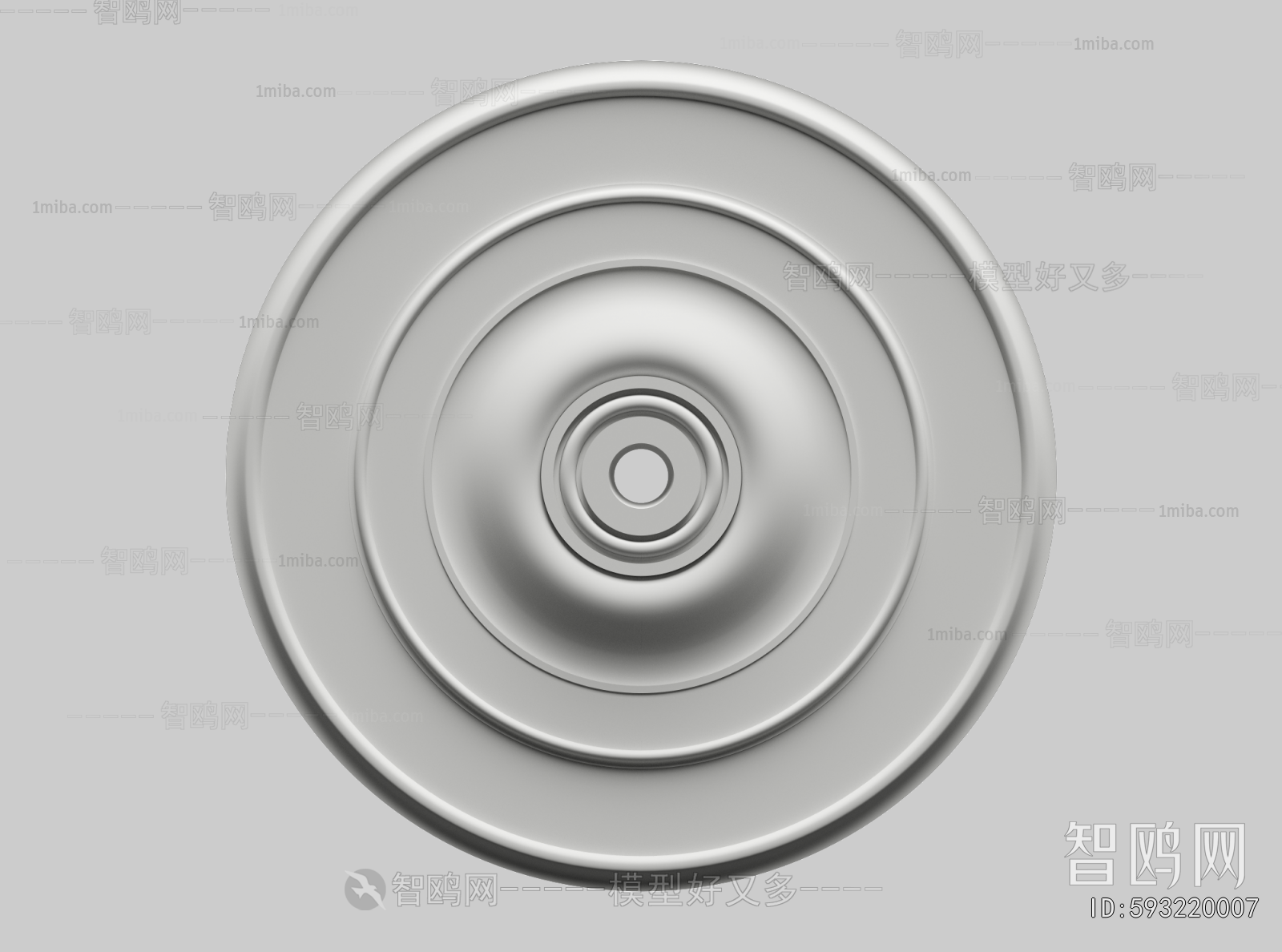 European Style Plaster Carved Top Plate