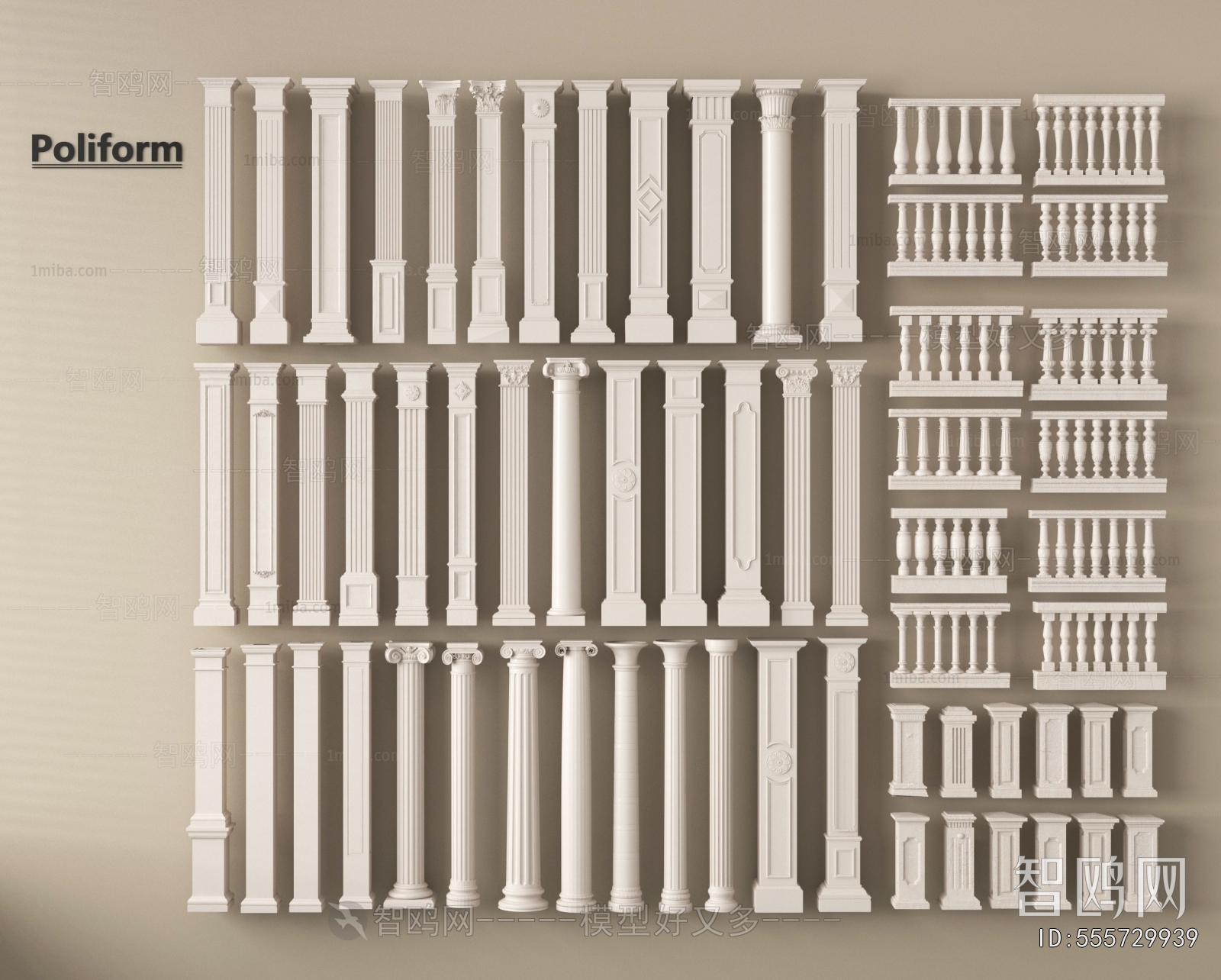 European Style Roman Pillar