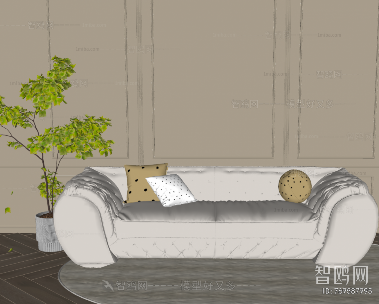 Simple European Style A Sofa For Two
