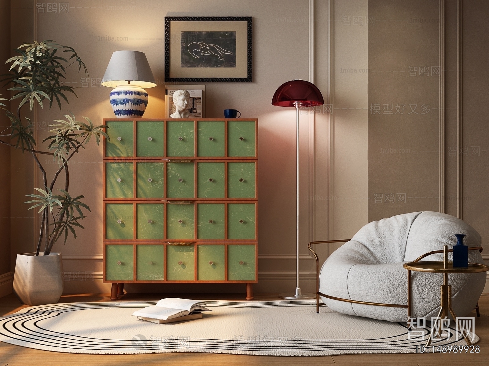 French Style Decorative Cabinet