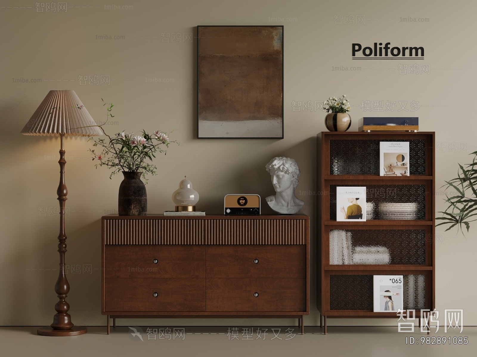 French Style Side Cabinet