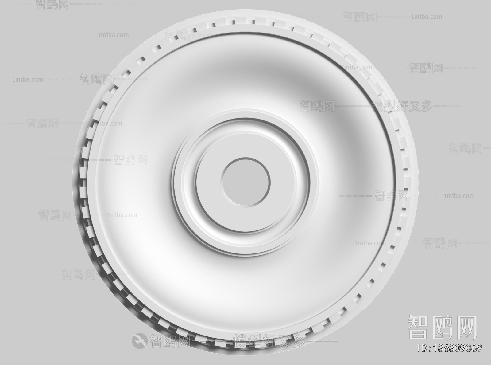 French Style Plaster Carved Top Plate