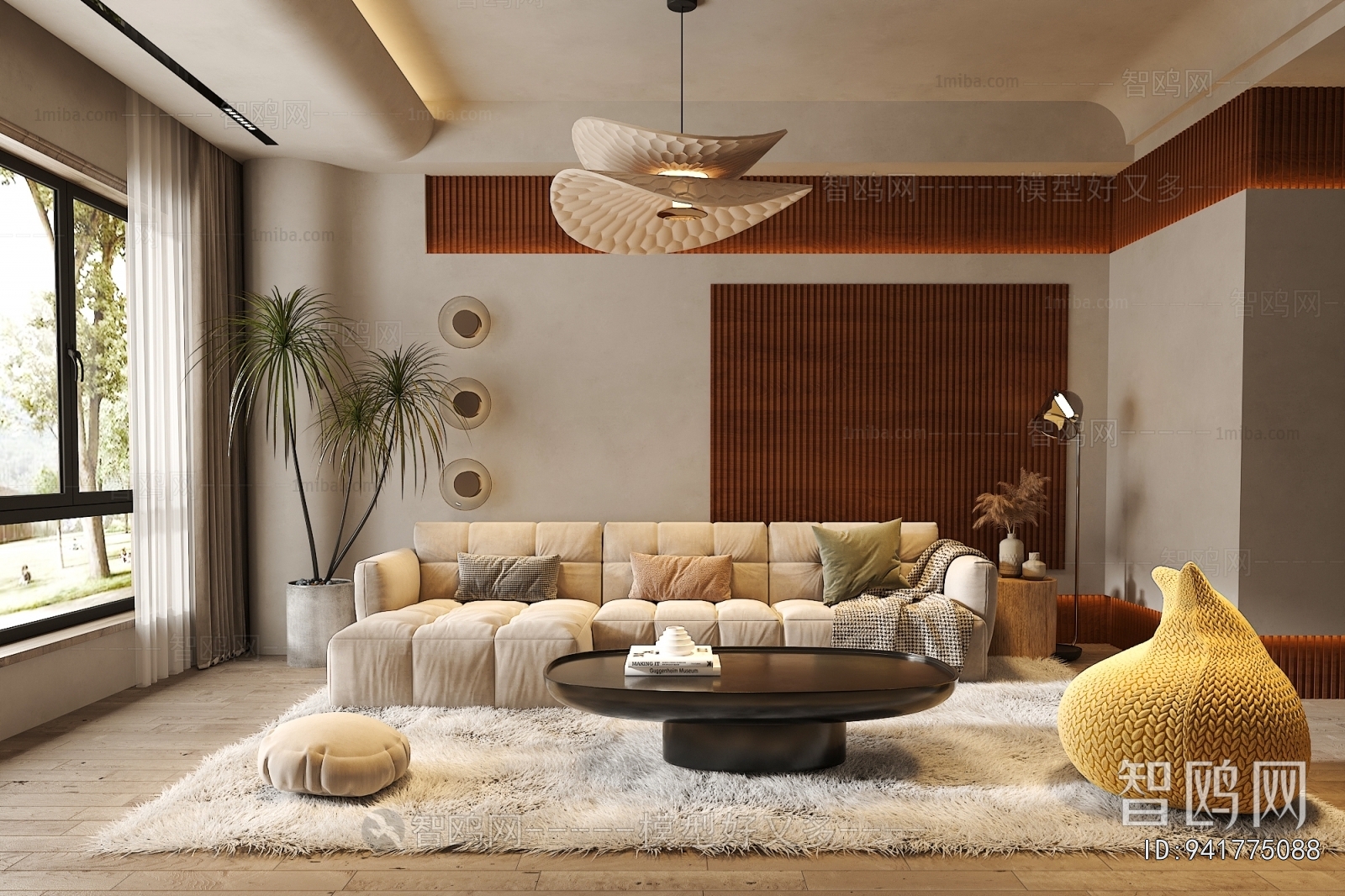 Wabi-sabi Style A Living Room