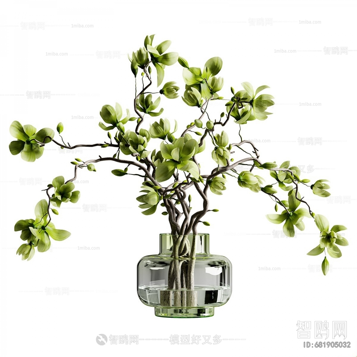 Modern Aquatic Green Plant